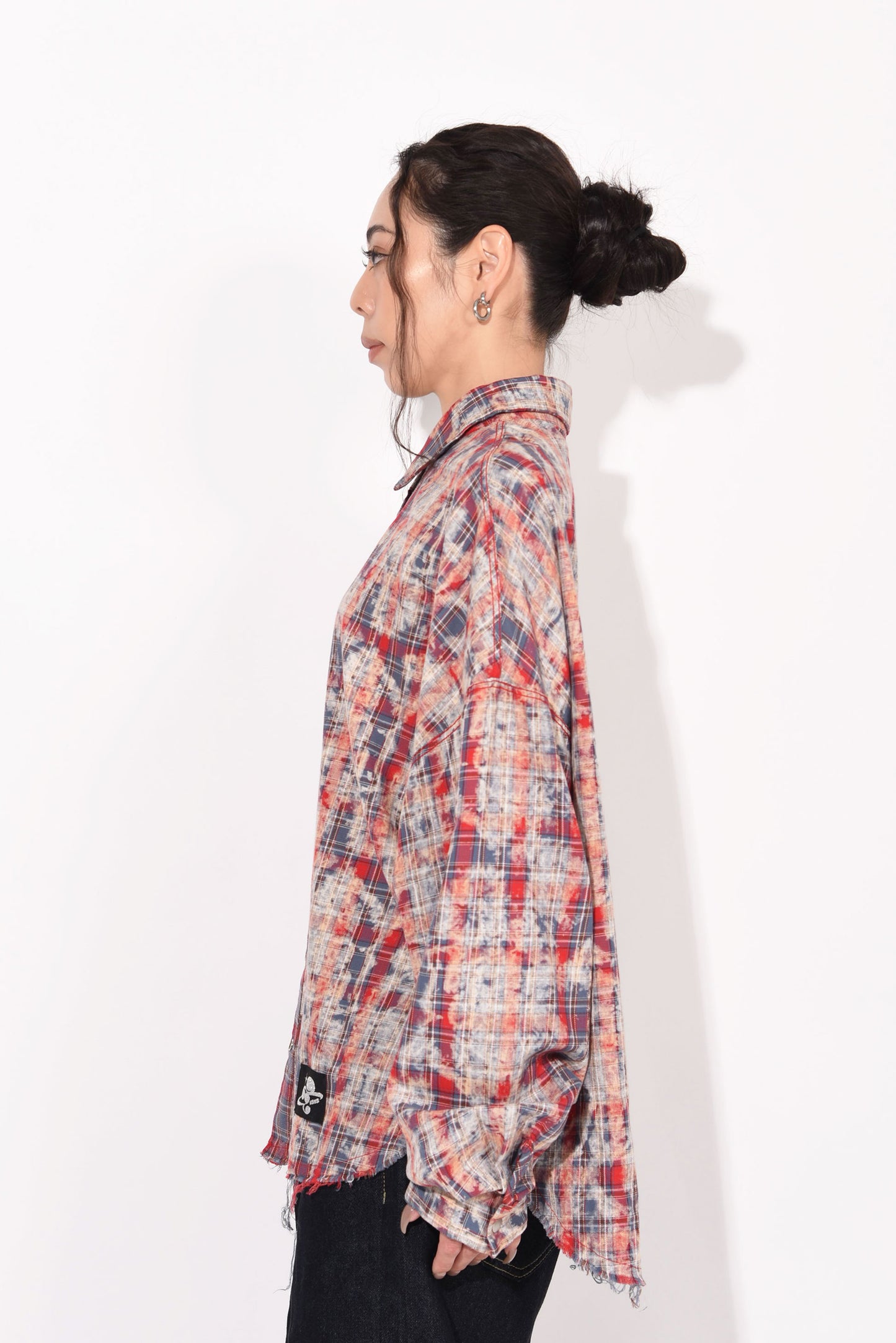 DAMAGE CHECK SHIRT red