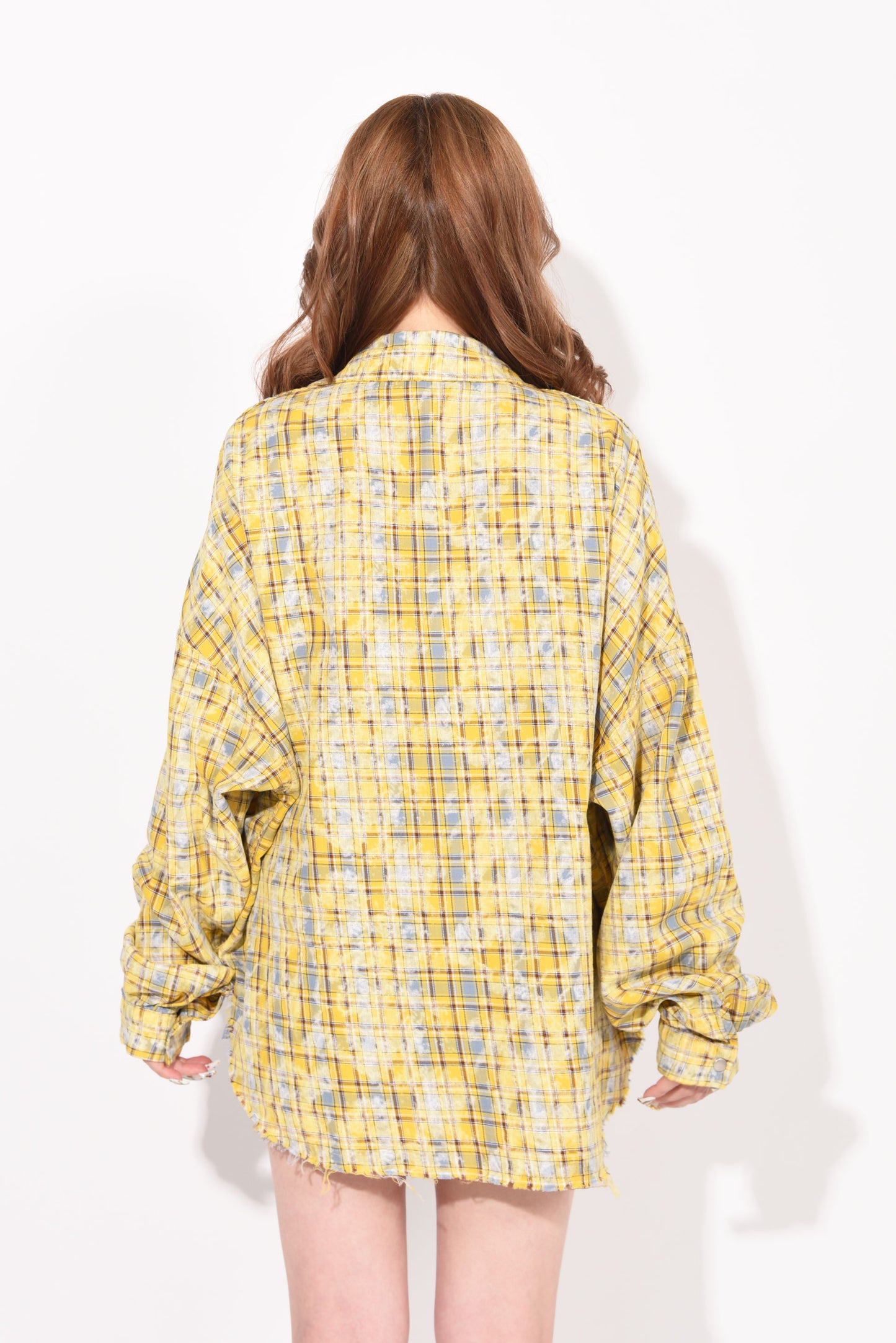 DAMAGE CHECK SHIRT yellow