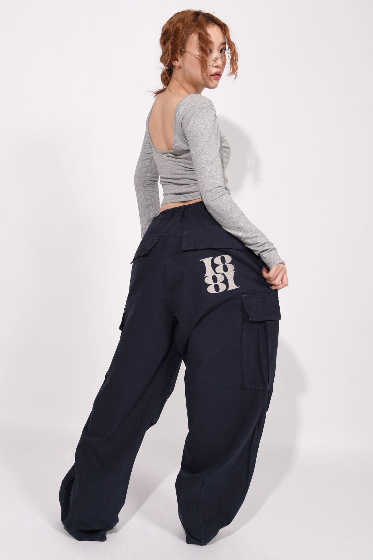 CARGO PANTS navy
