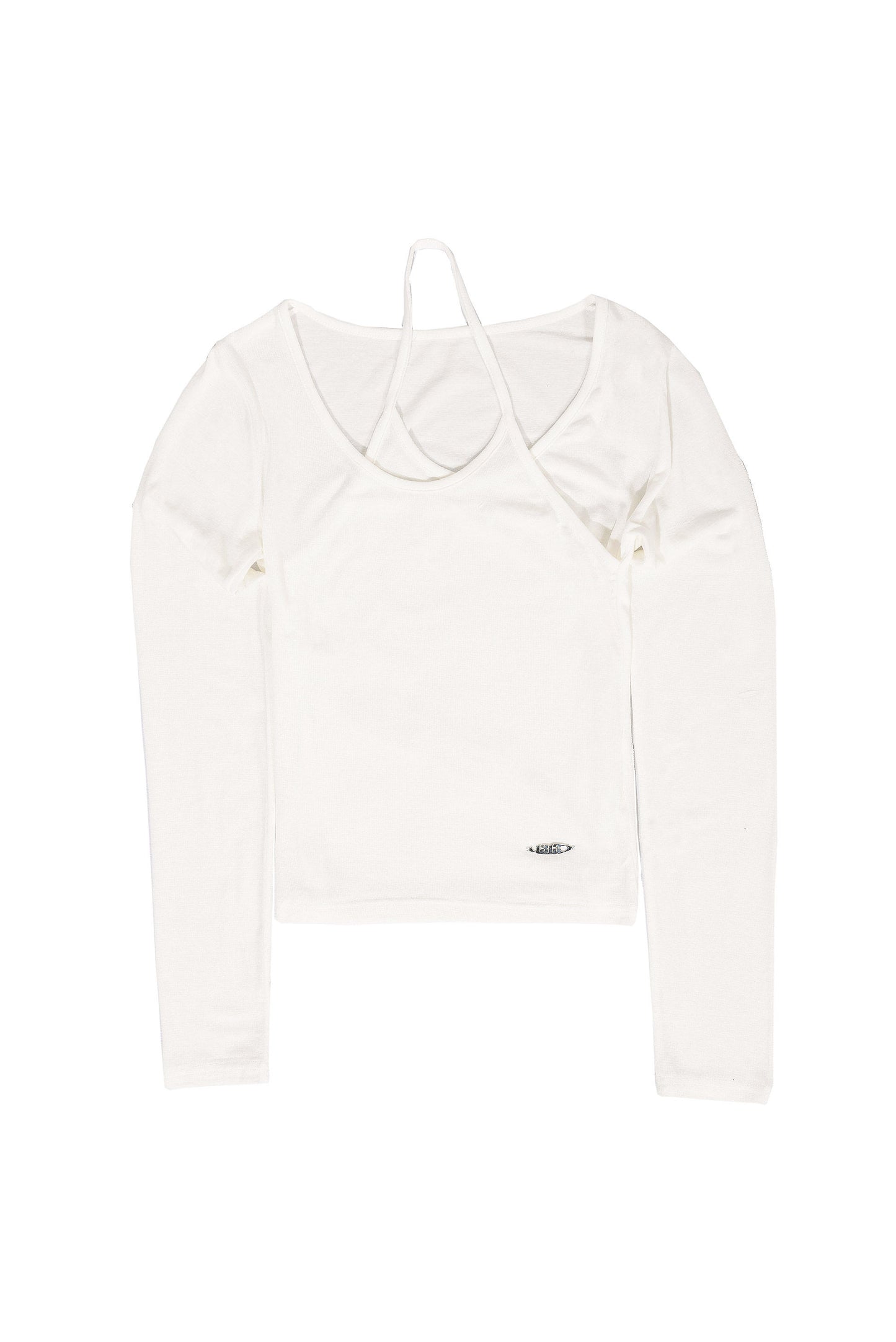 LAYERED CUTSEW white