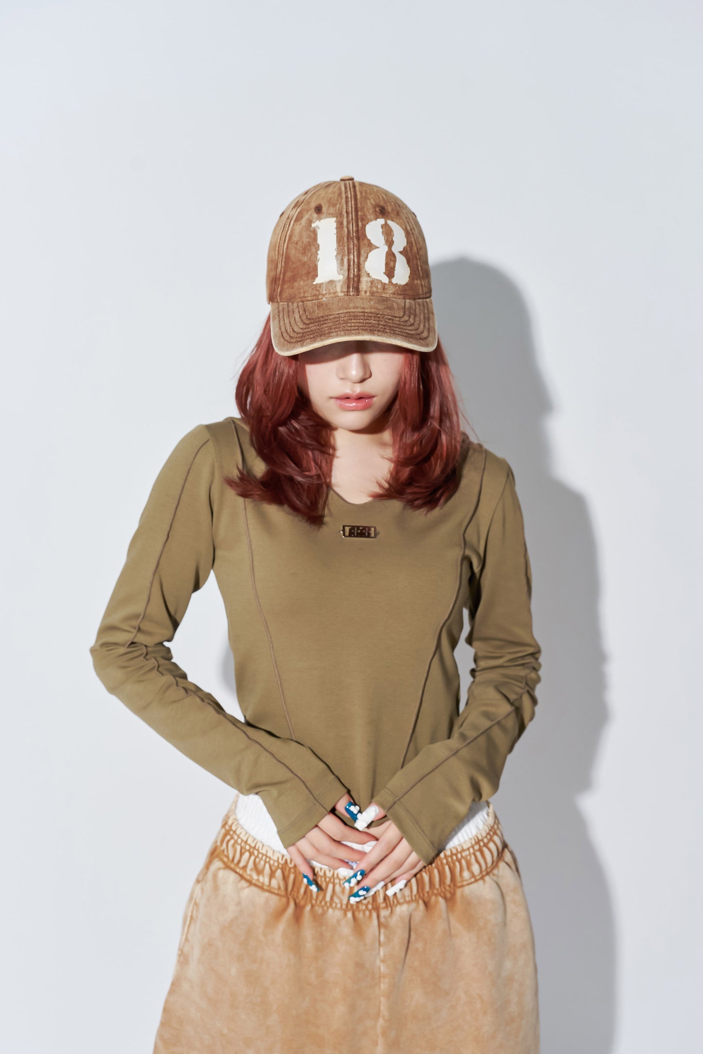 LOGO CAP brown