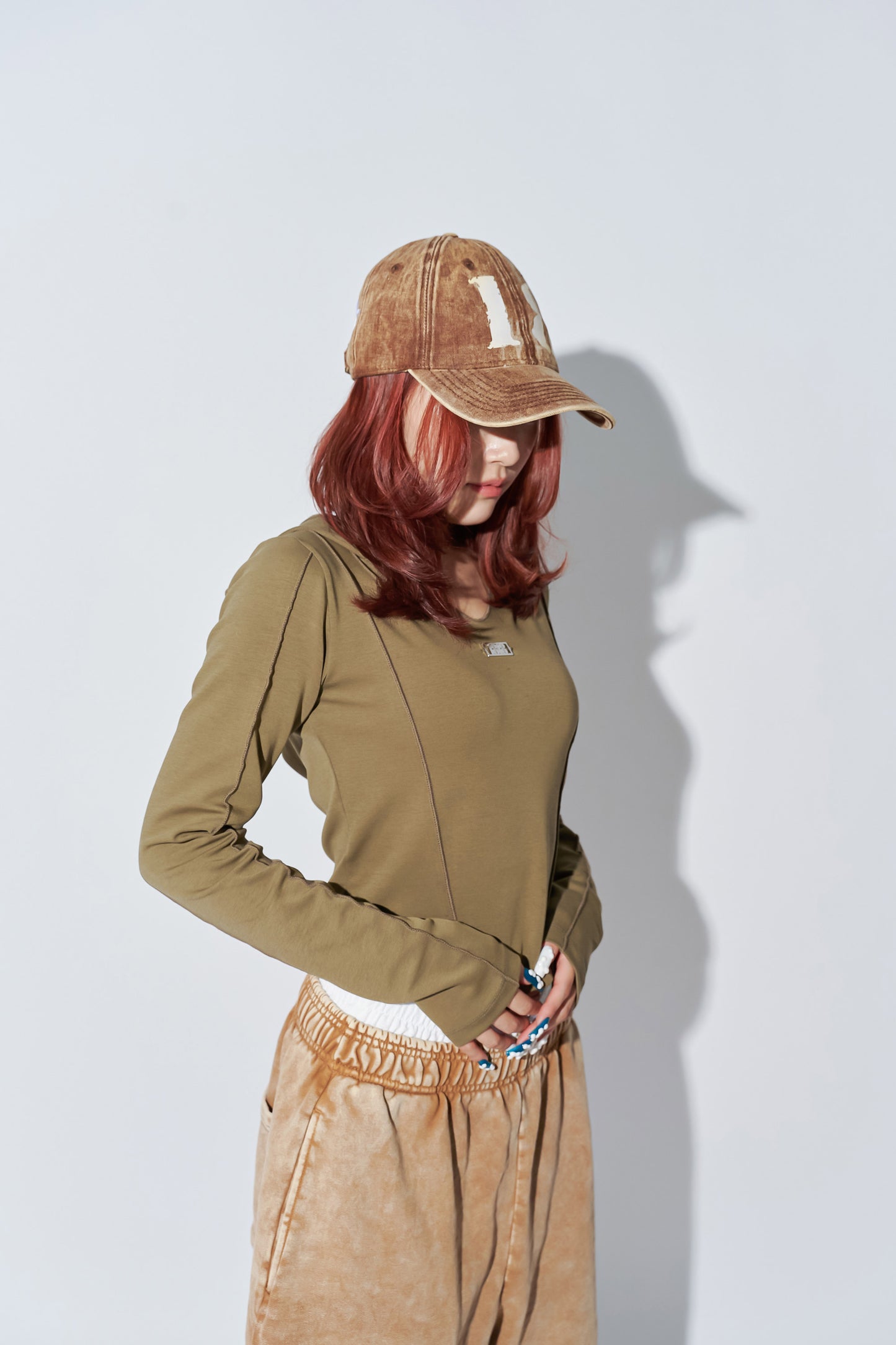 LOGO CAP brown