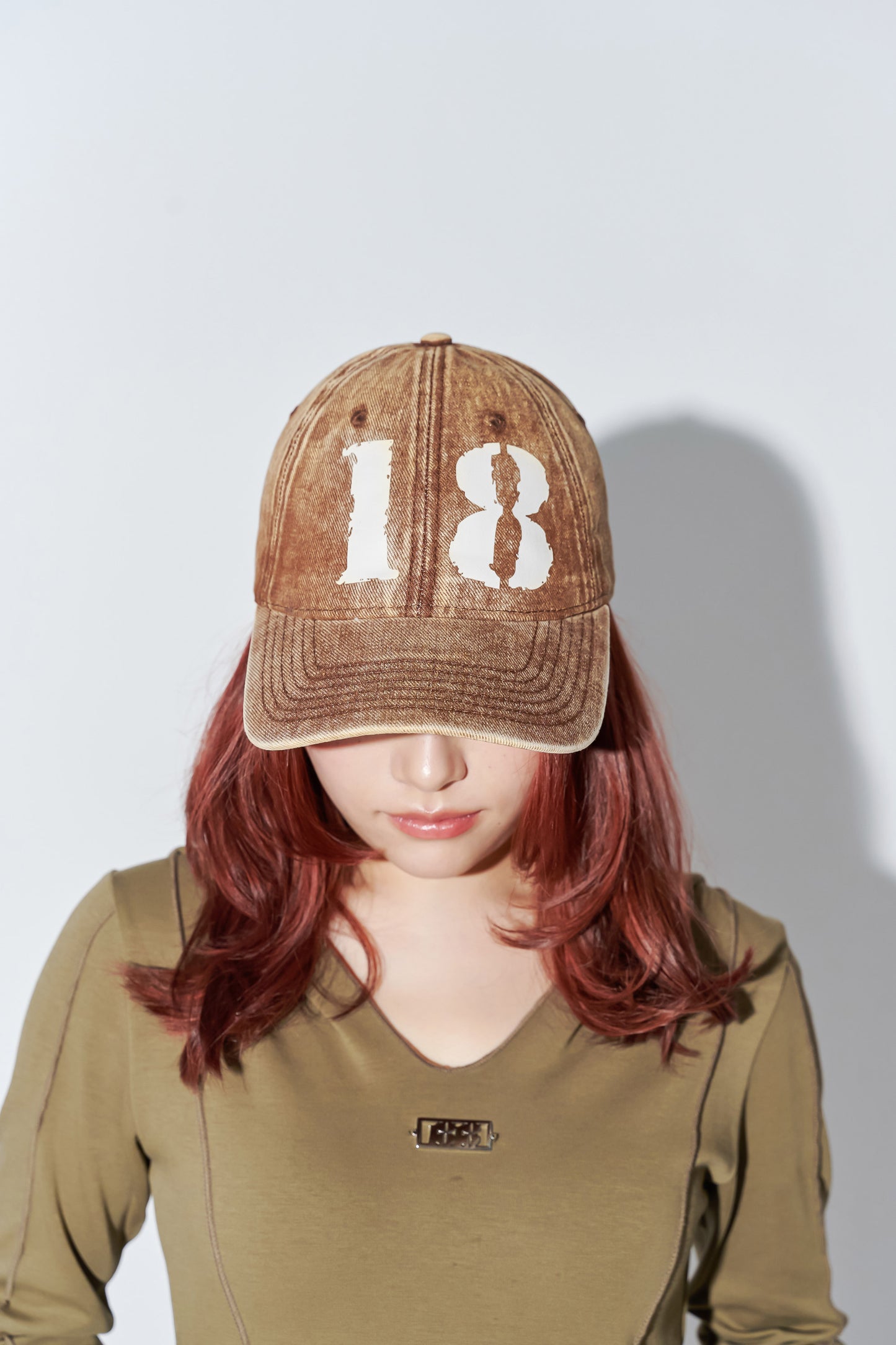 LOGO CAP brown