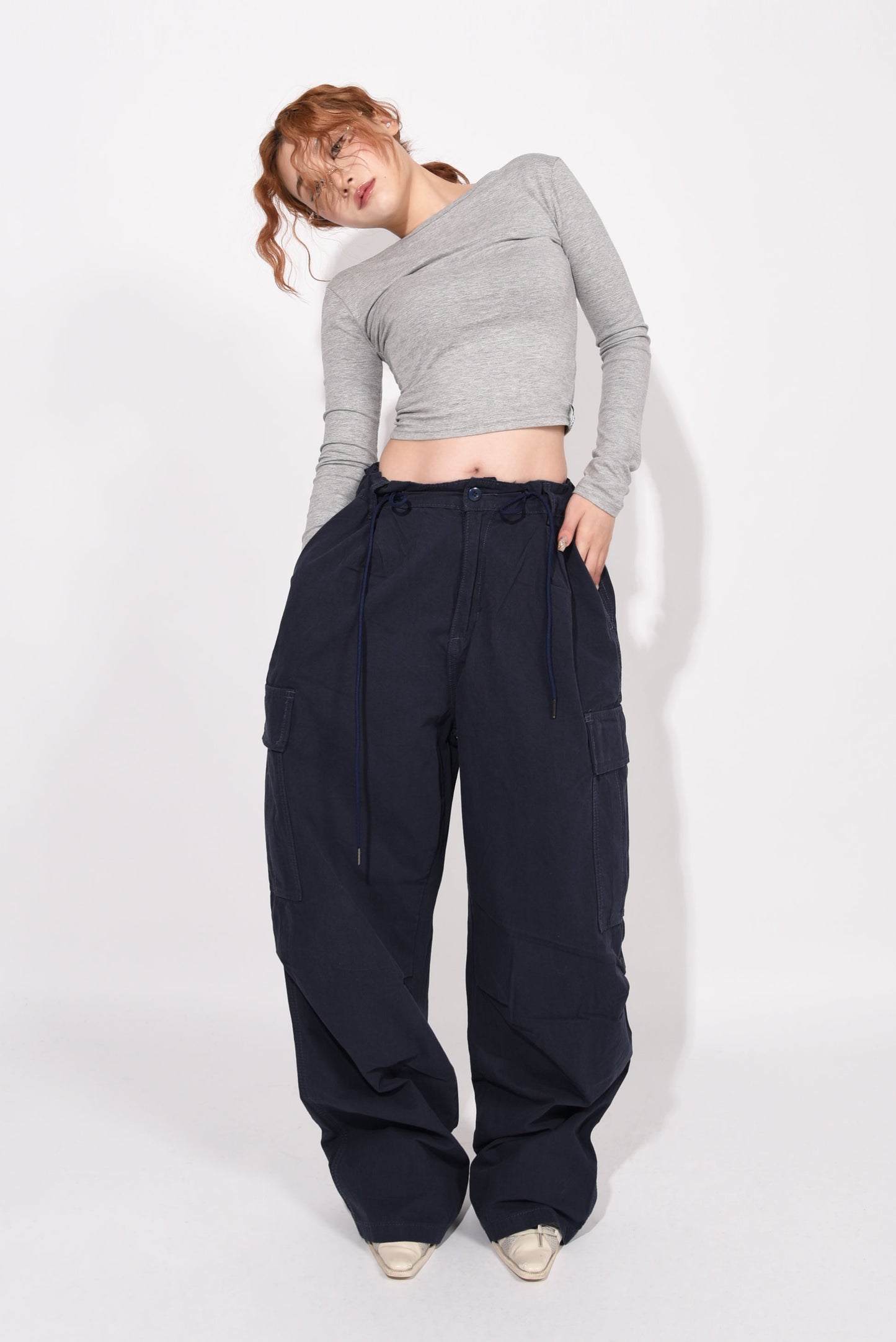 CARGO PANTS navy