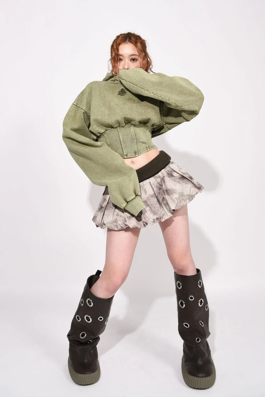 CORSET HOODIE khaki 1818