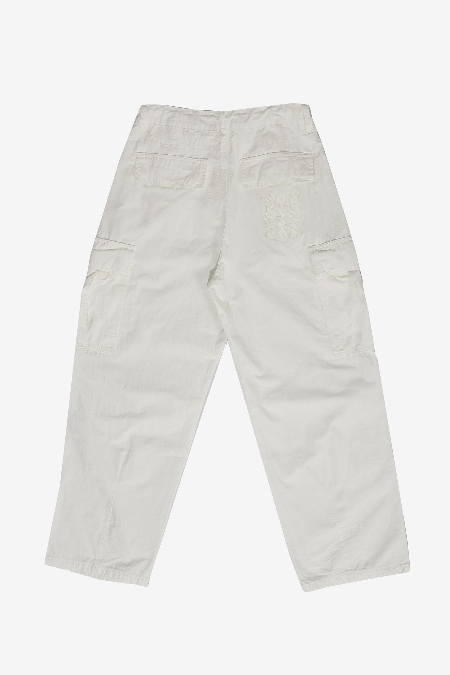 CARGO PANTS white