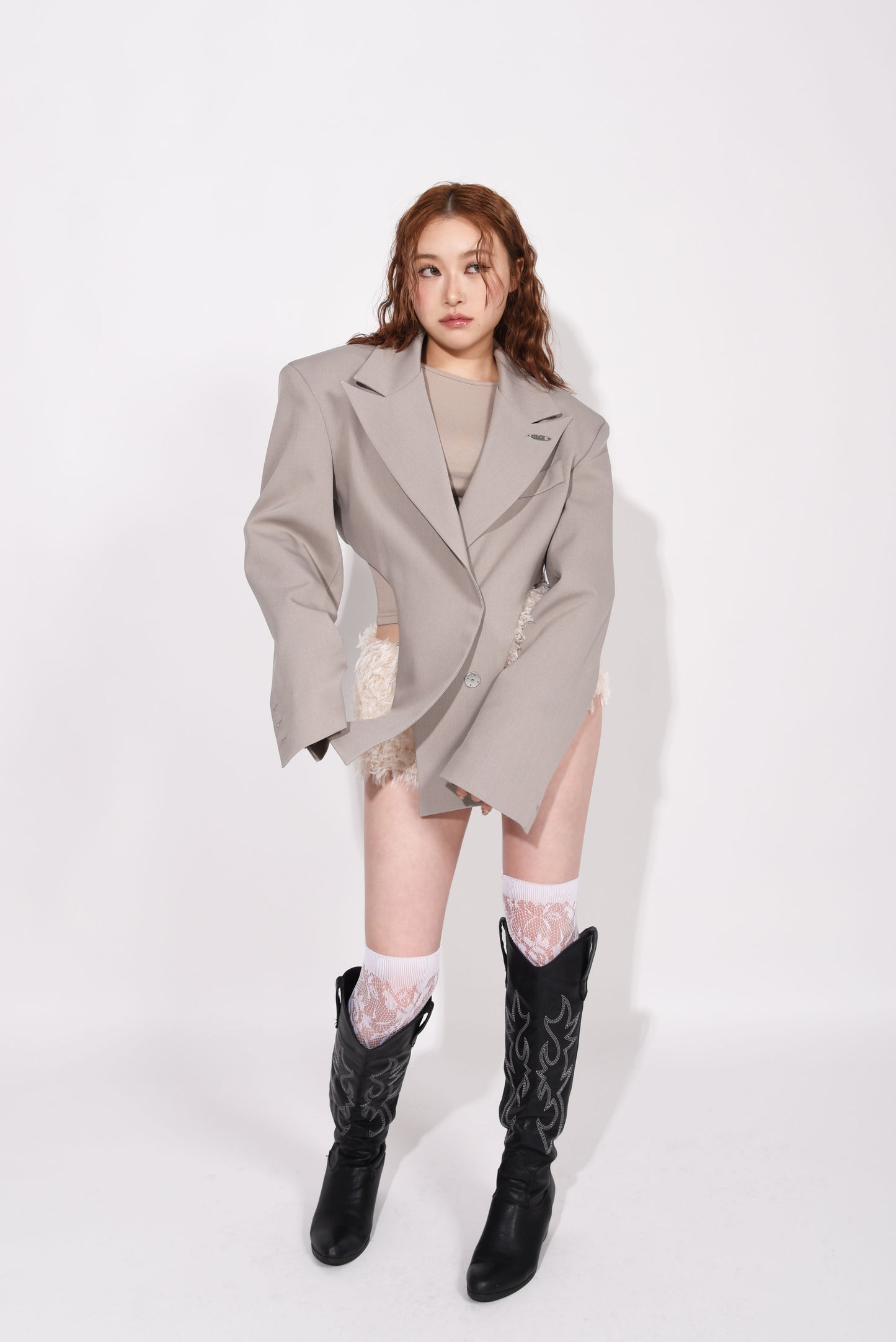 BODYSUIT TLD JACKET light beige