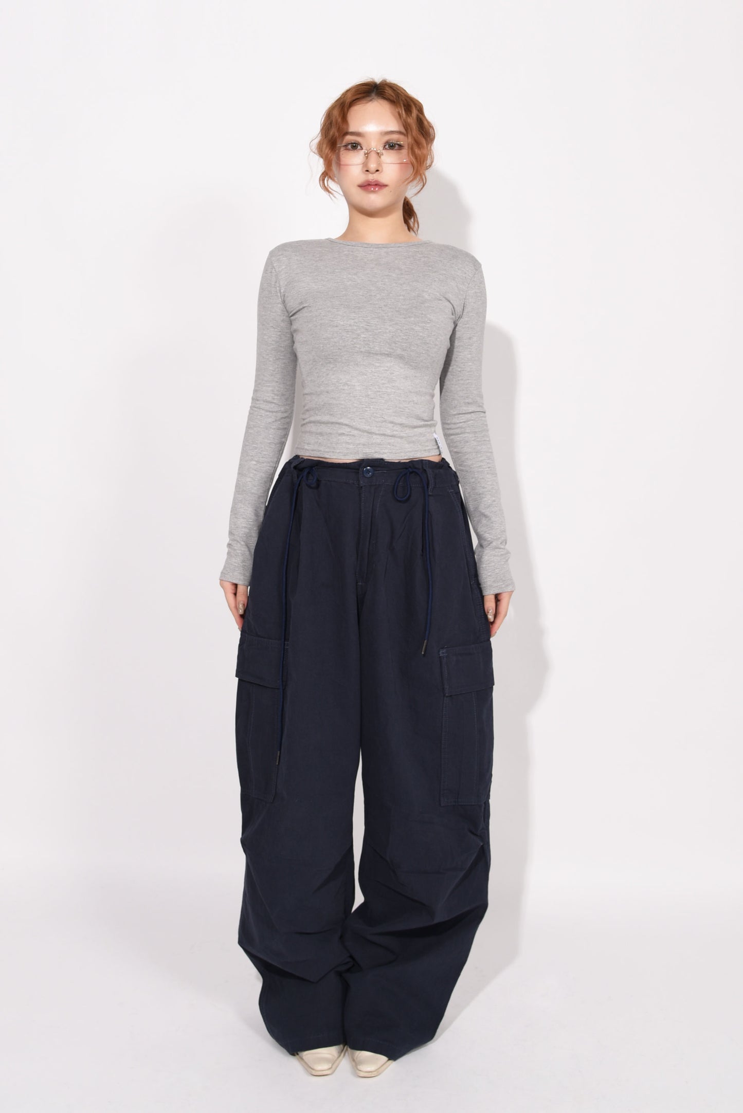 CARGO PANTS navy
