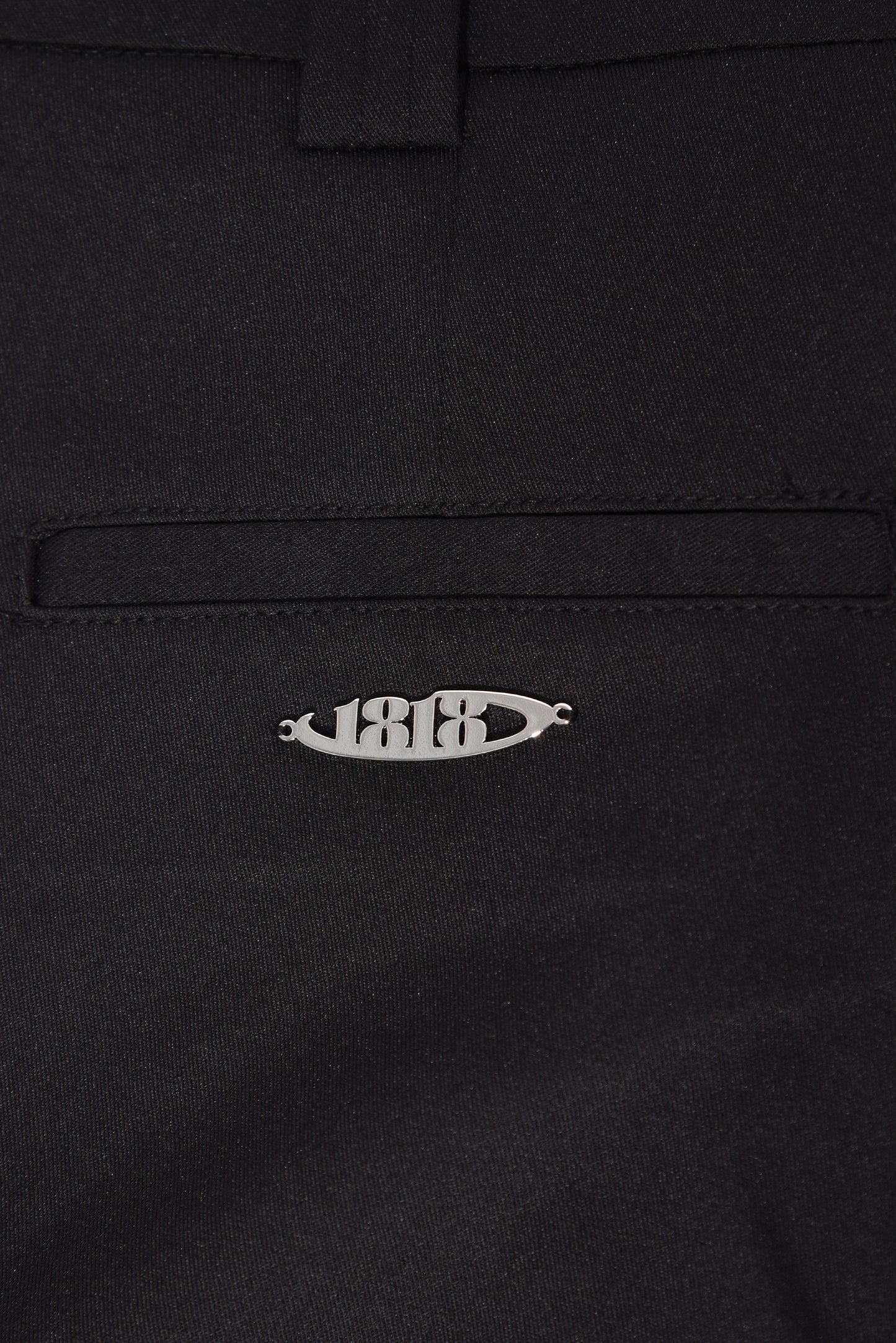 SHIRRING SLACKS PANTS black