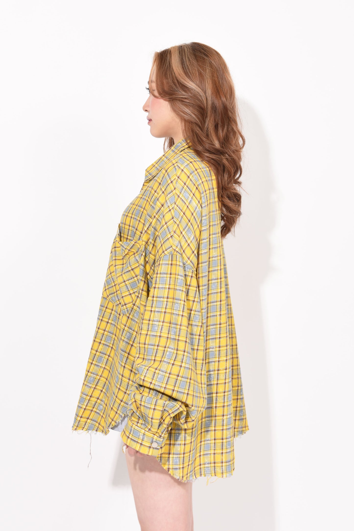DAMAGE CHECK SHIRT yellow