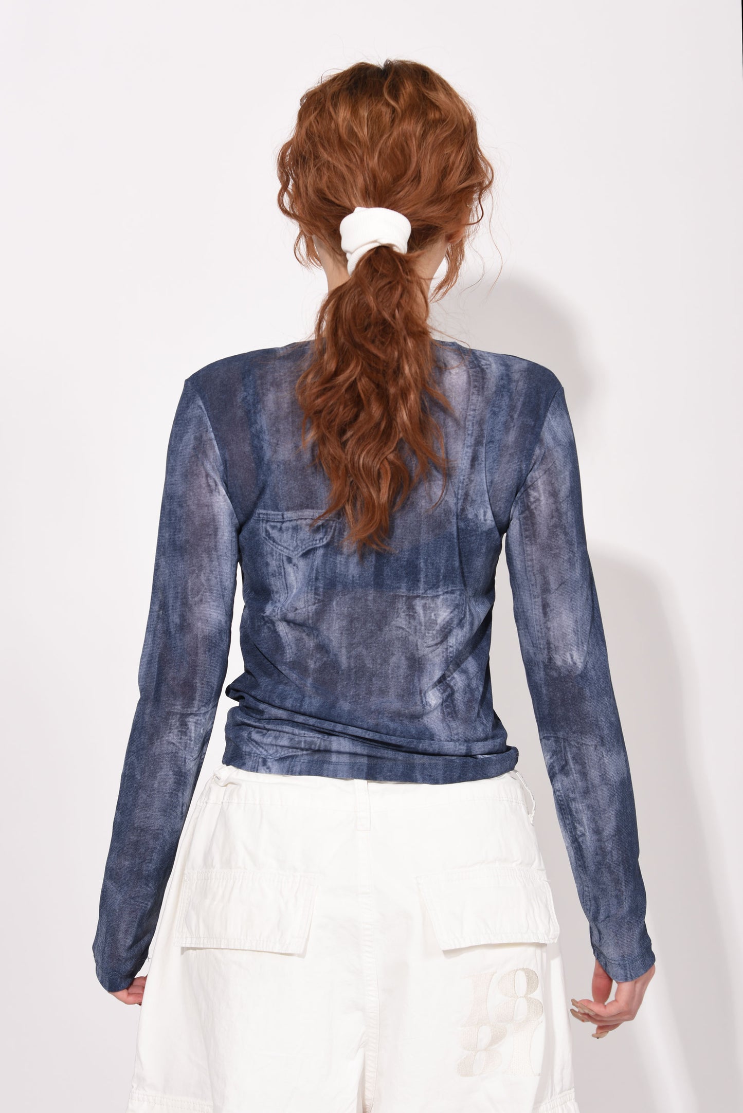 SHEER TOPS blue