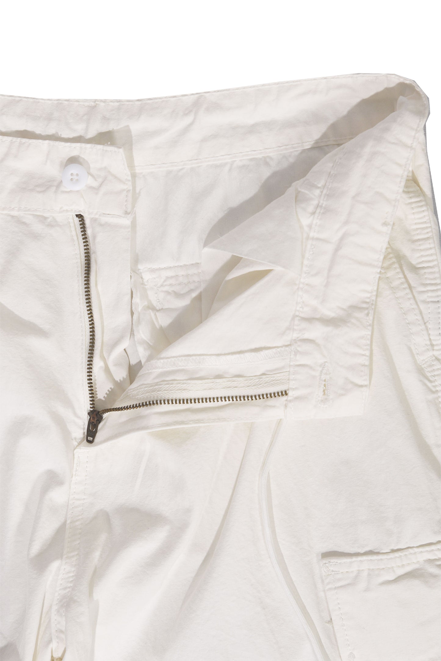 CARGO PANTS white