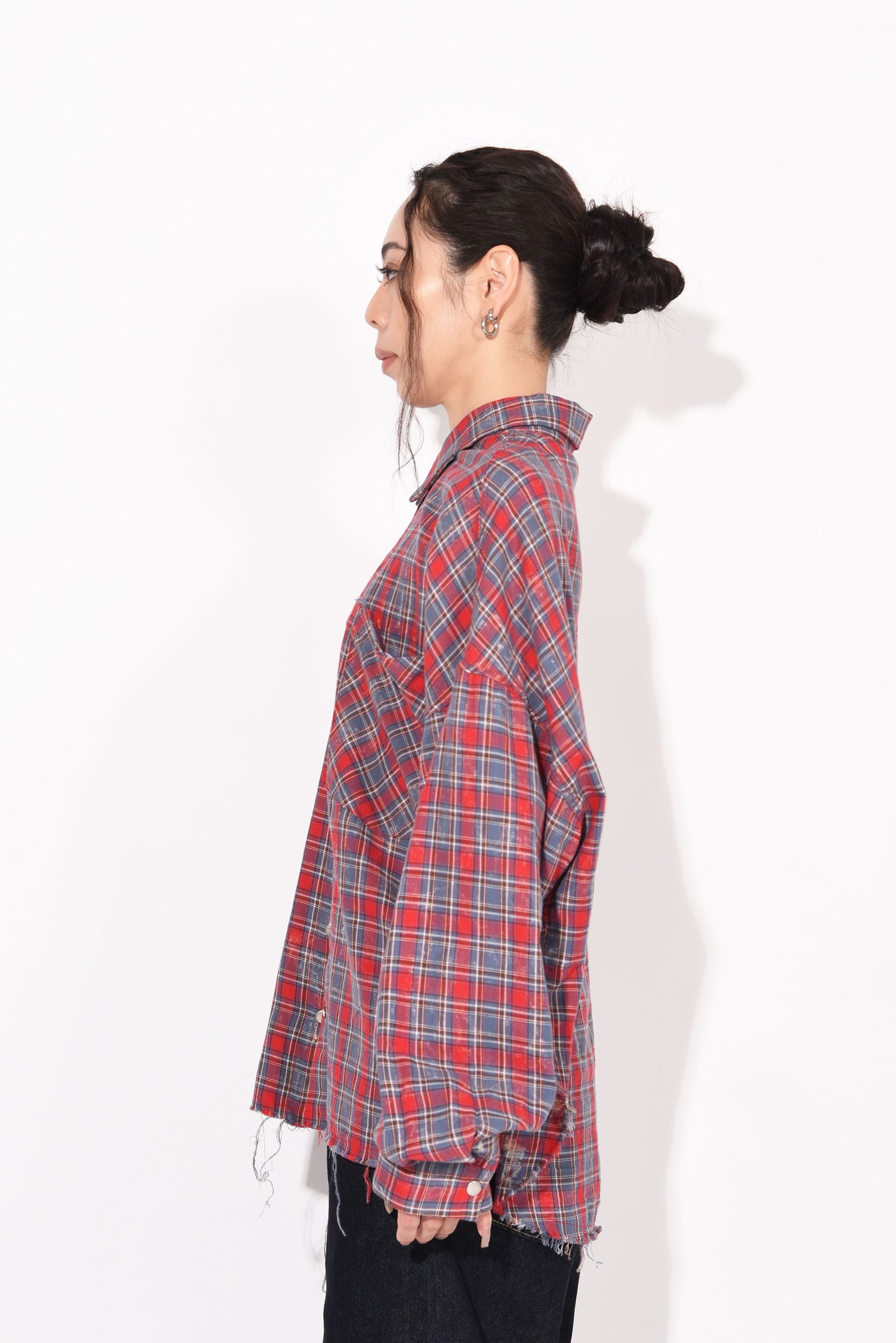 DAMAGE CHECK SHIRT red