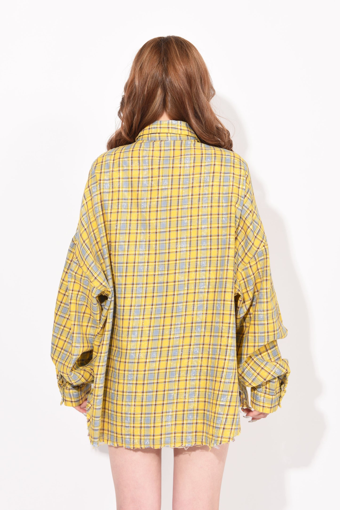 DAMAGE CHECK SHIRT yellow