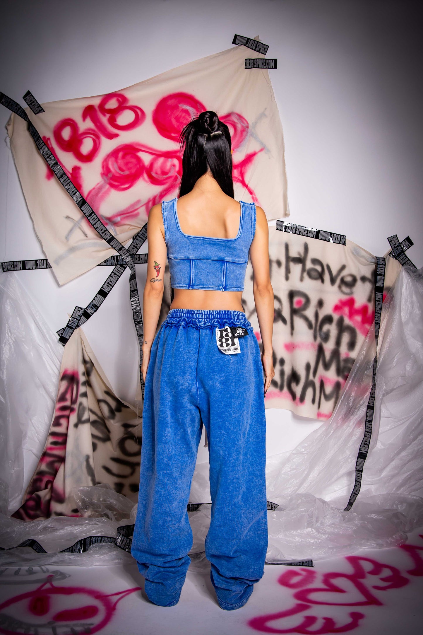 CORSET TANKTOP blue