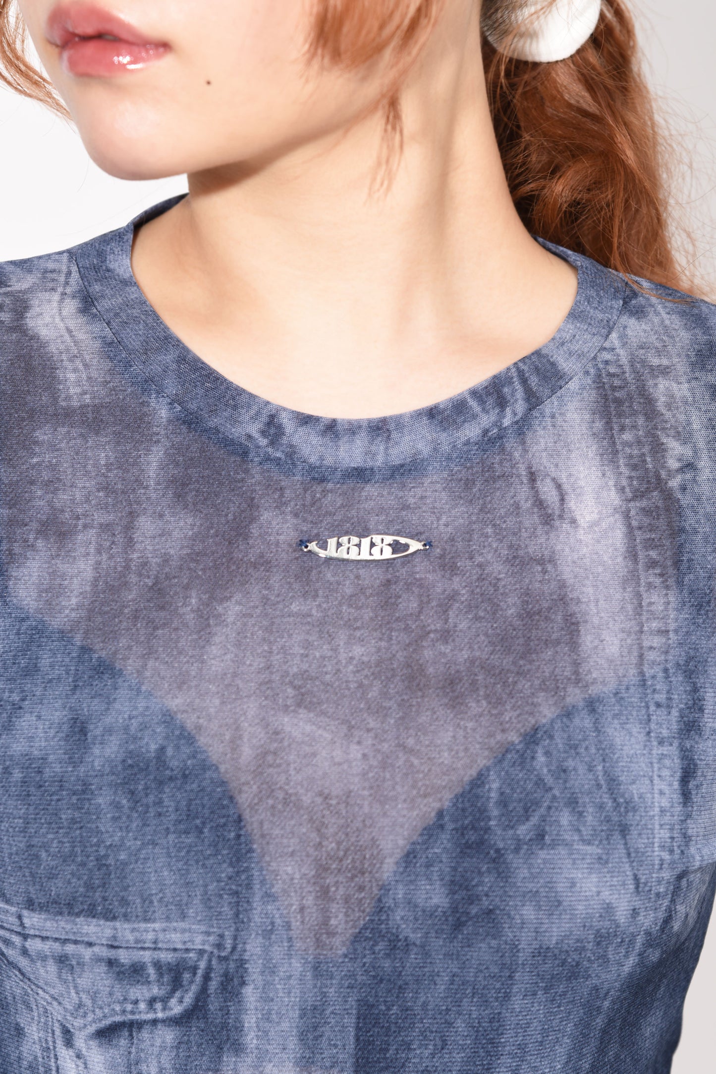 SHEER TOPS blue