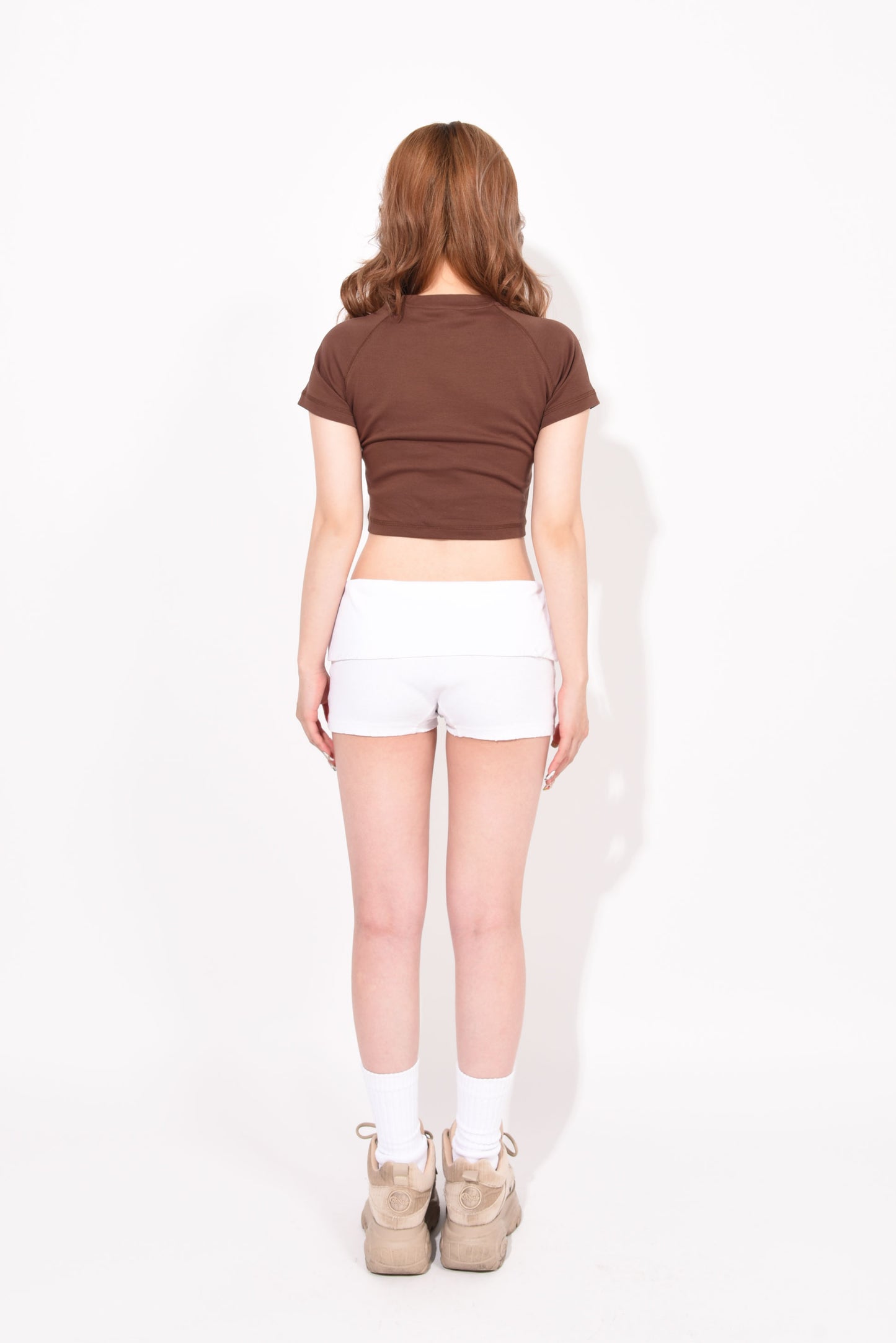 DAMAGE HOT PANTS white