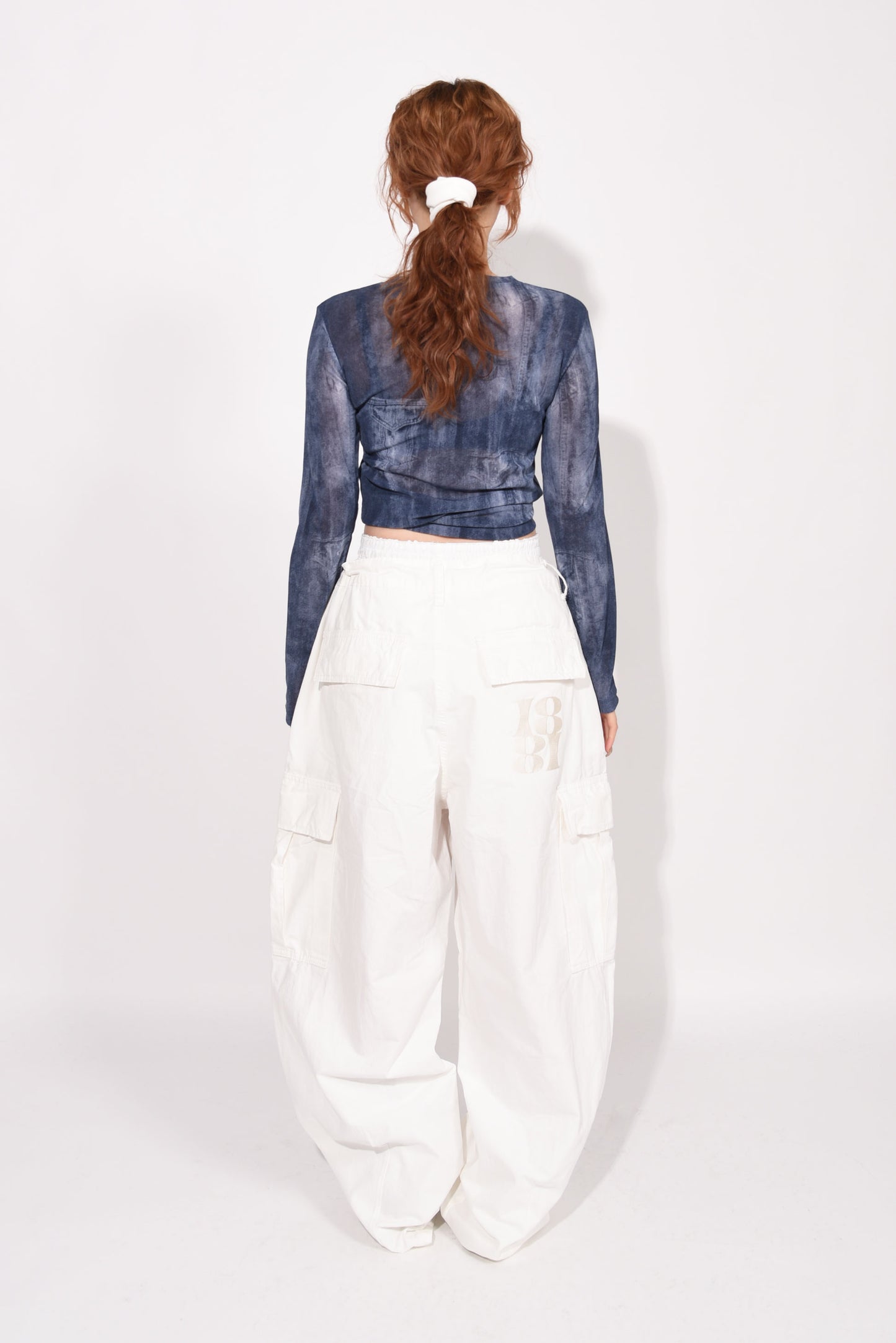 CARGO PANTS white