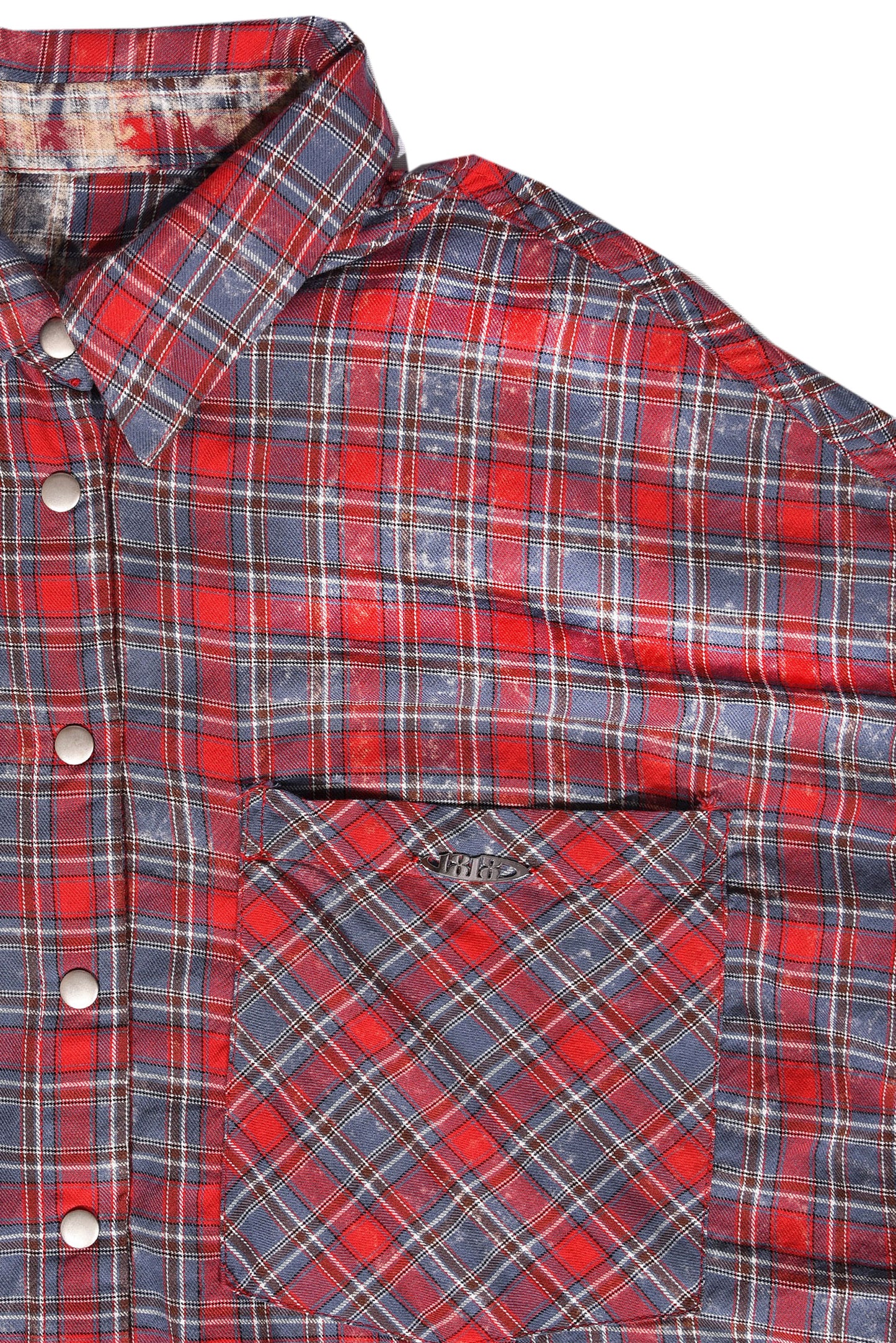DAMAGE CHECK SHIRT red