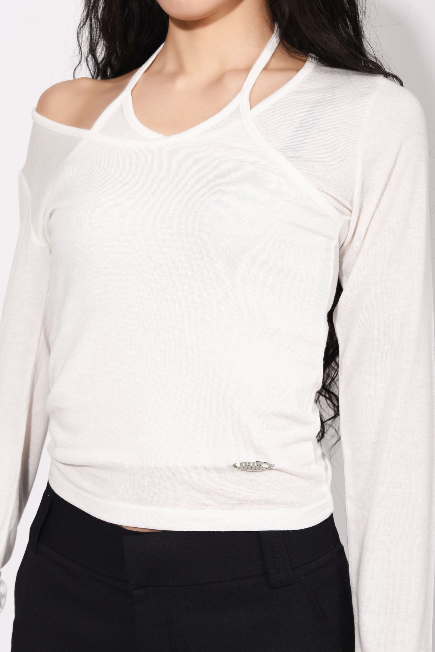 LAYERED CUTSEW white