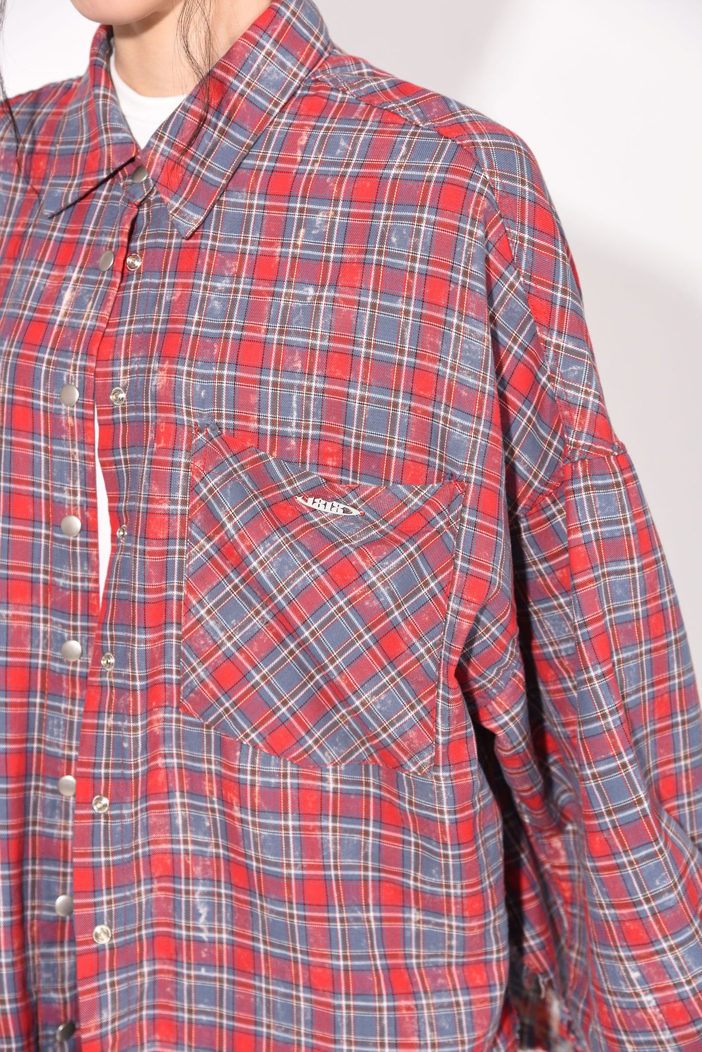 DAMAGE CHECK SHIRT red