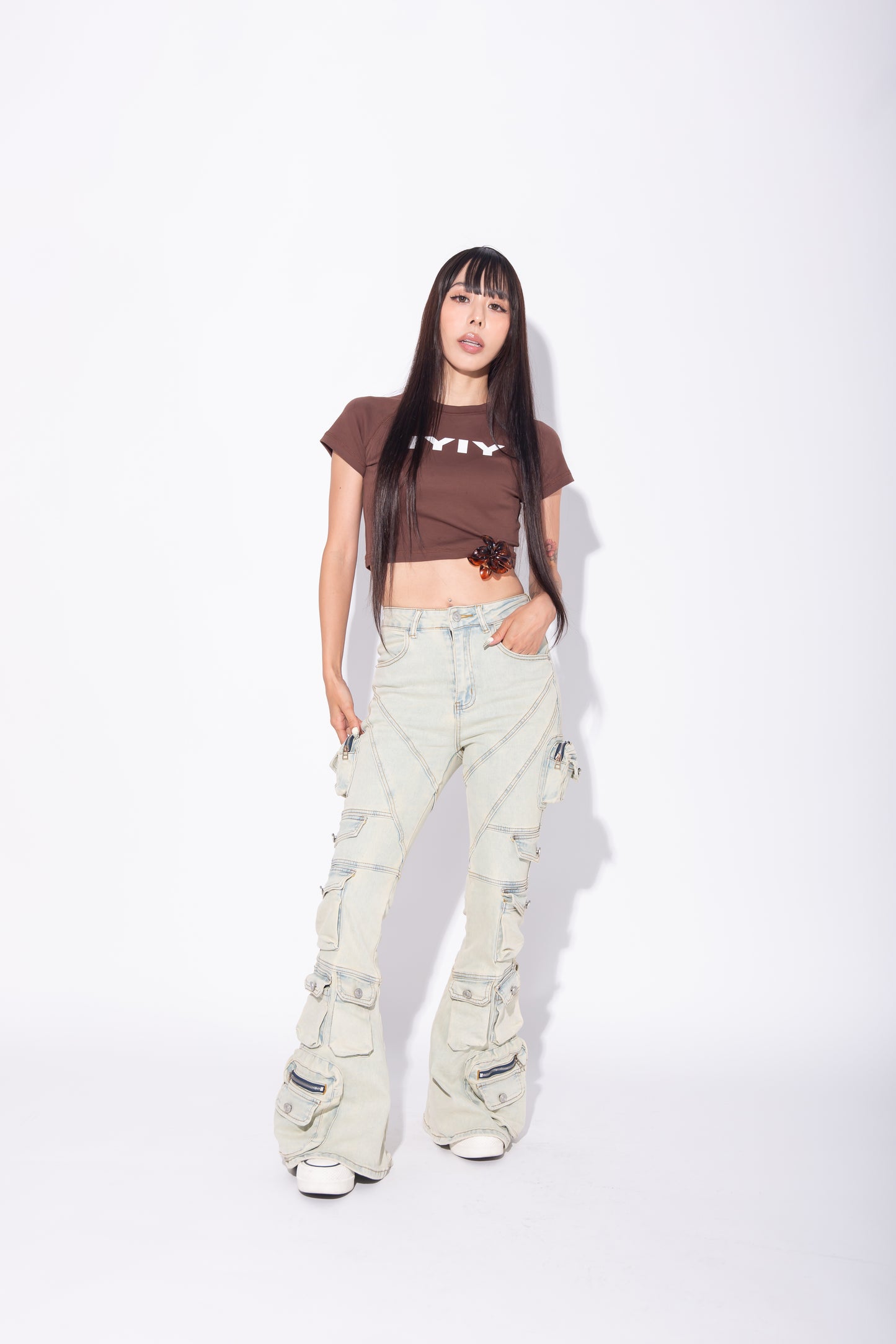 POCKET FLARE DENIM wash