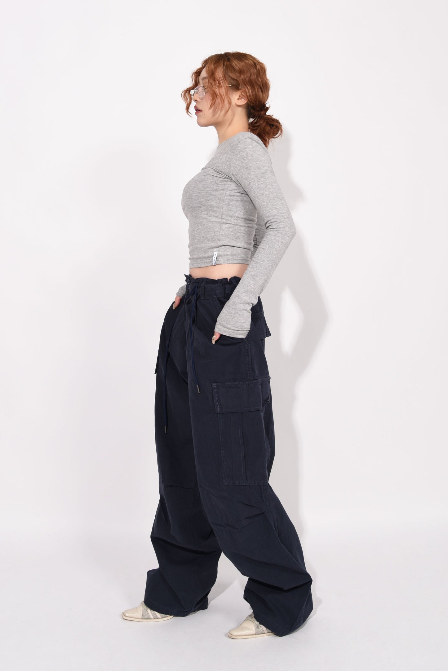 CARGO PANTS navy