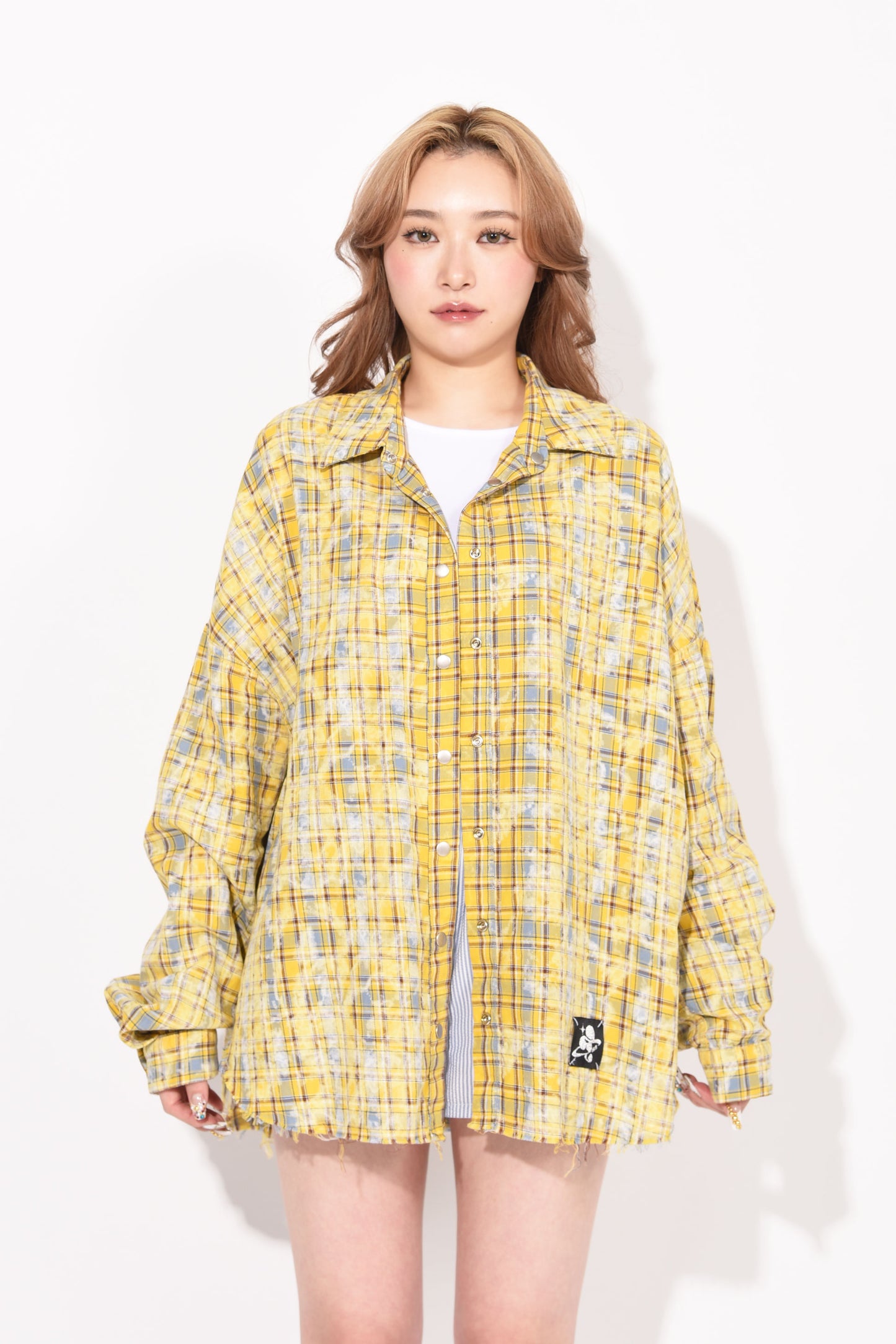 DAMAGE CHECK SHIRT yellow