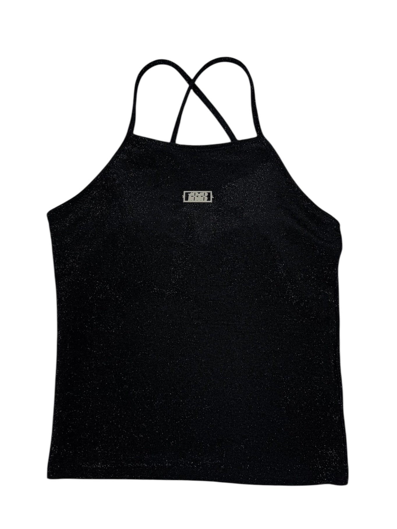 GLITTER CAMI black