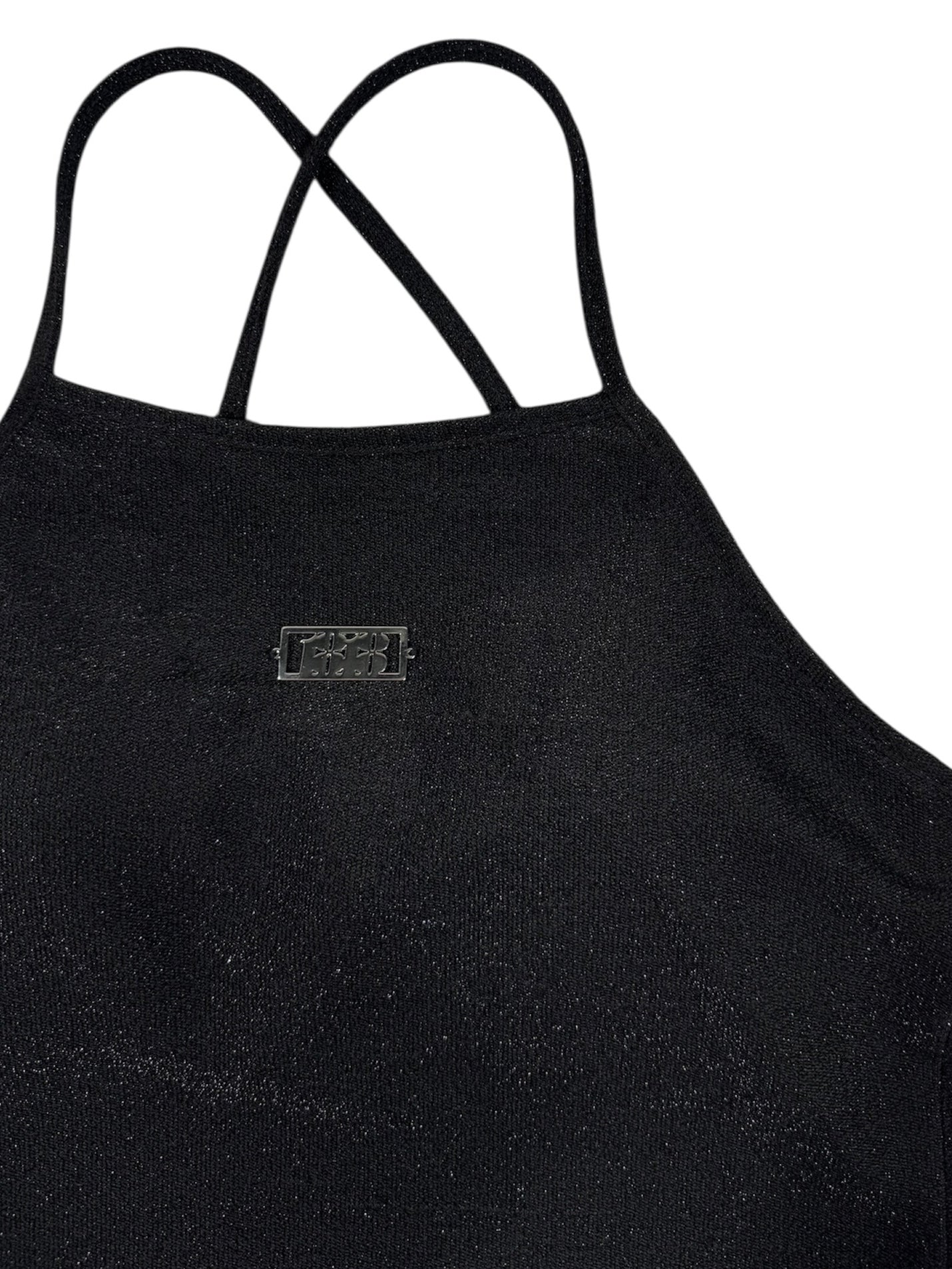 GLITTER CAMI black
