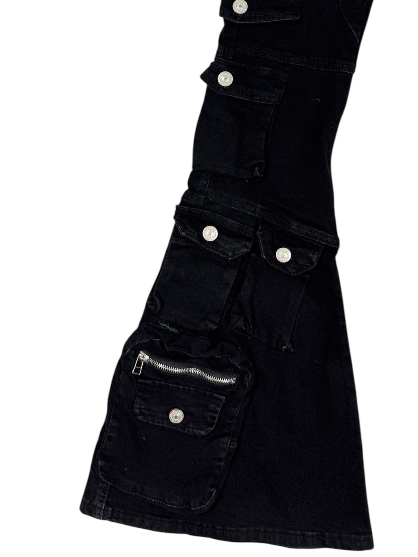 POCKET FLARE DENIM black