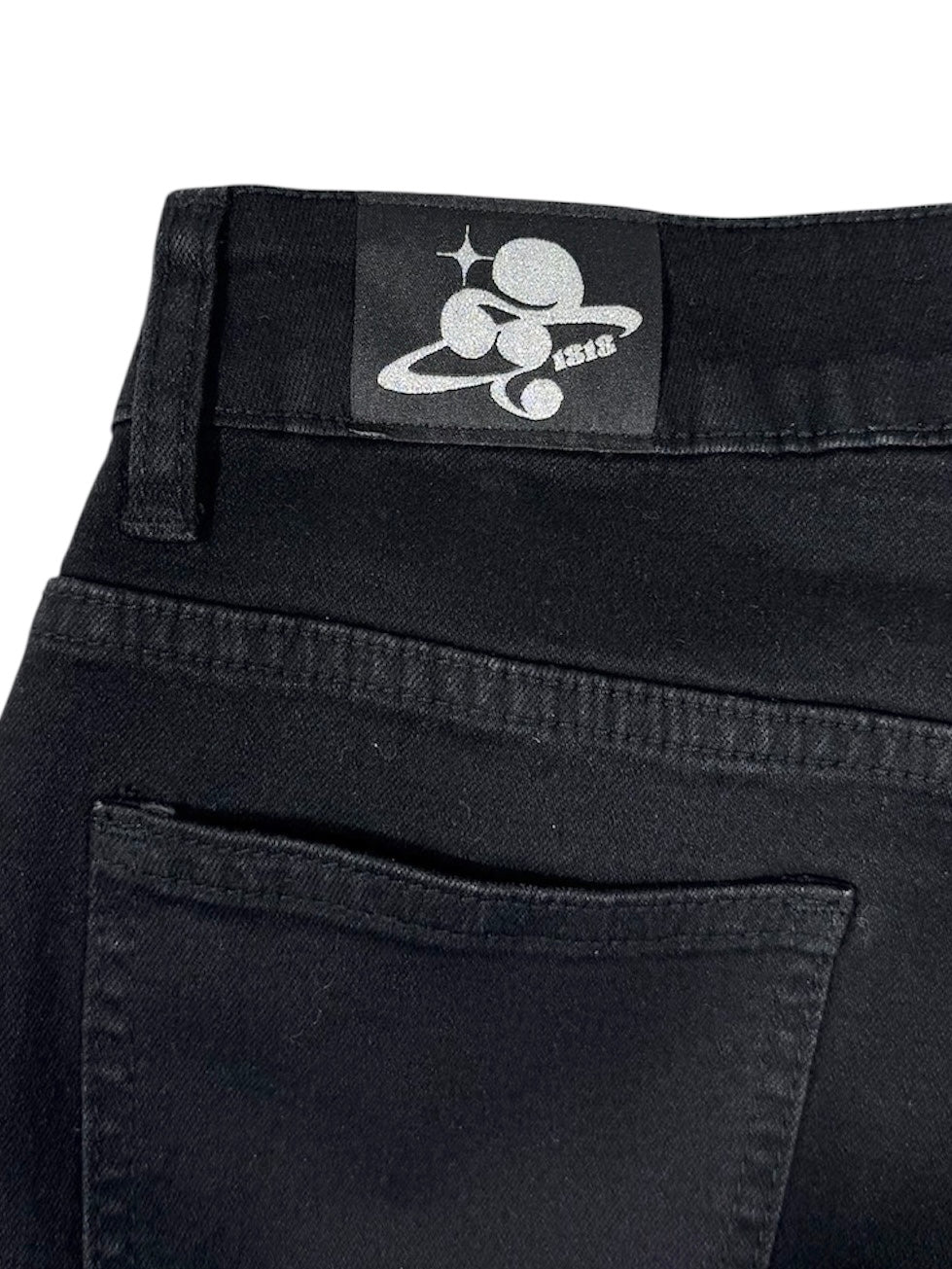 POCKET FLARE DENIM black