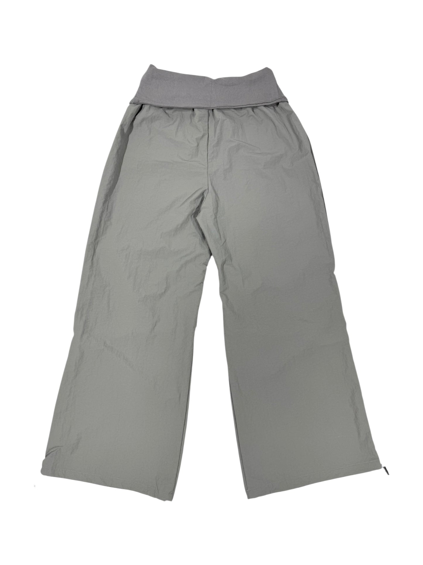 HOOK GATHER NYLON PANTS gray