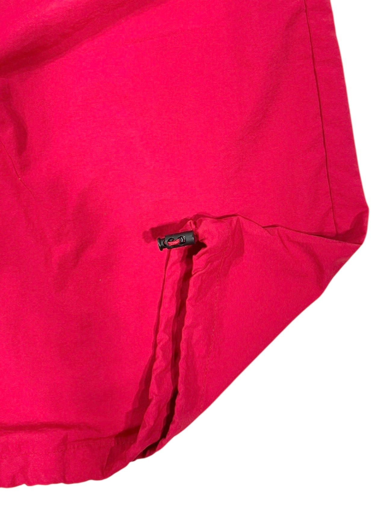 HOOK GATHER NYLON PANTS red