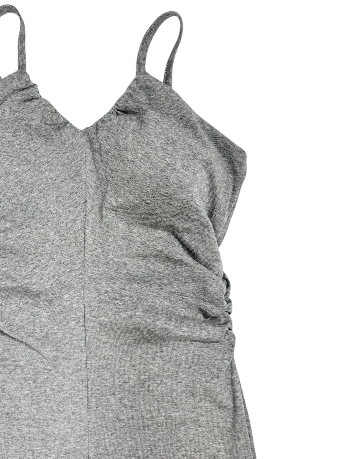 V NECK ONEPIECE gray