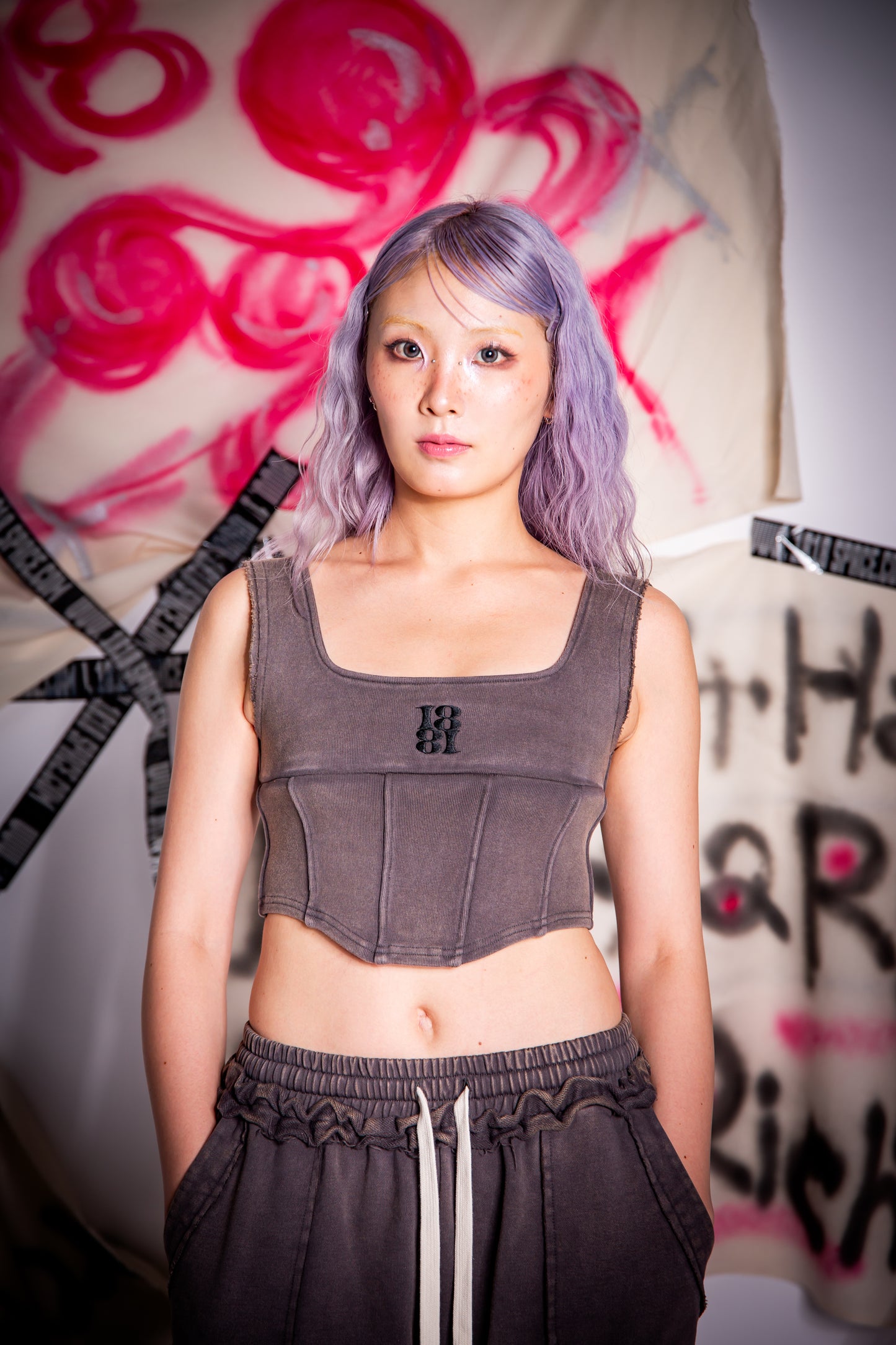 CORSET TANKTOP black