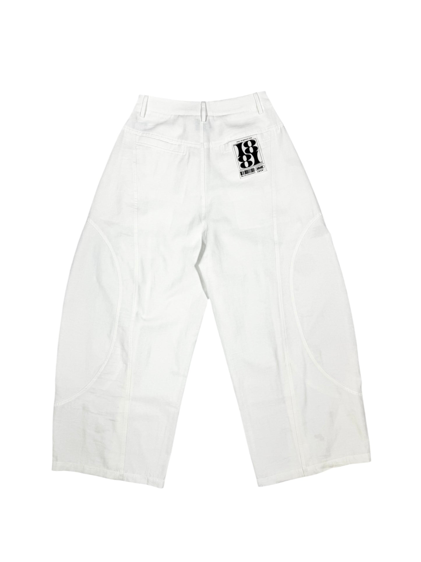 BAGGY PANTS white