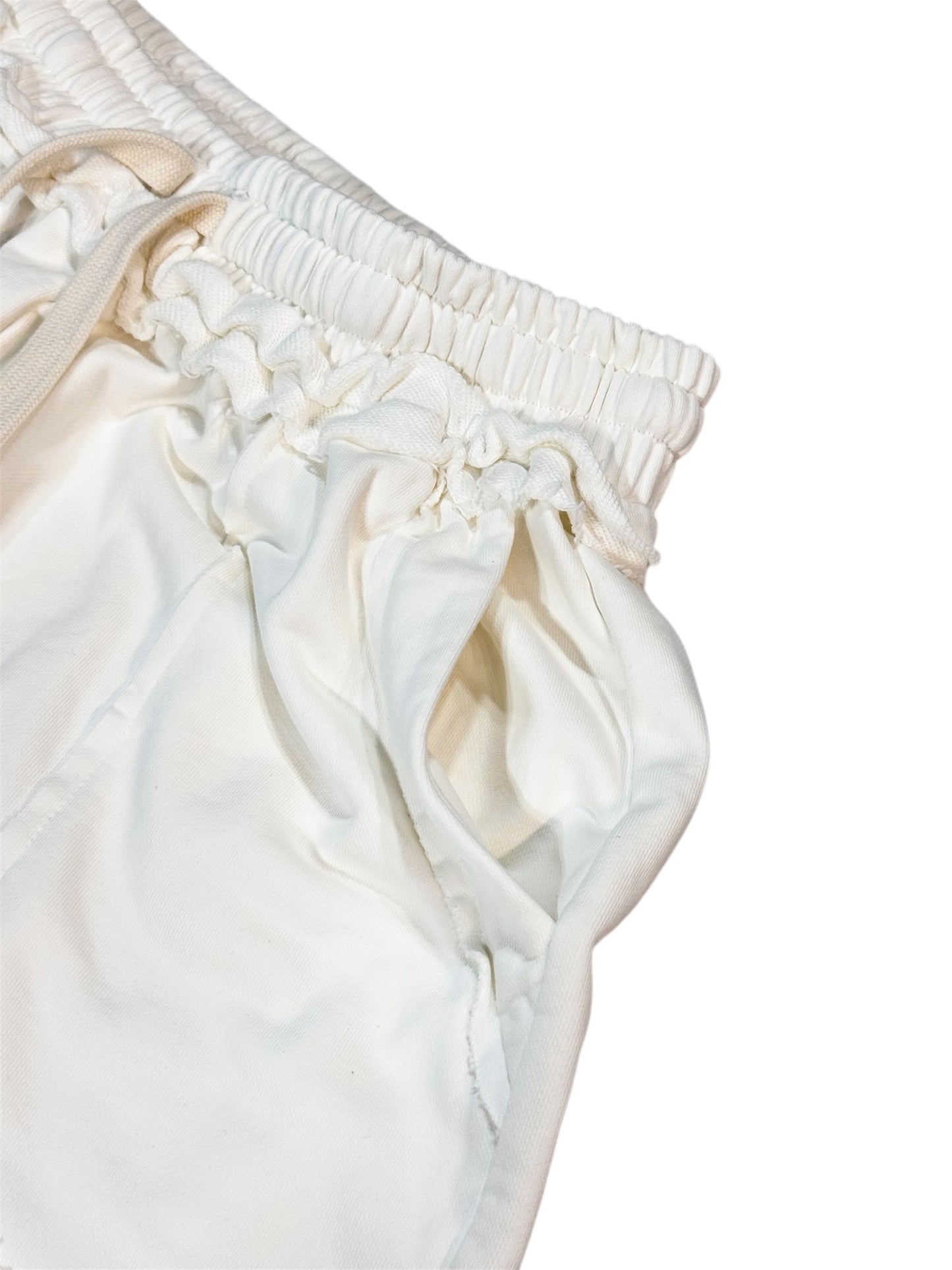 WASHED SWEAT PANTS white