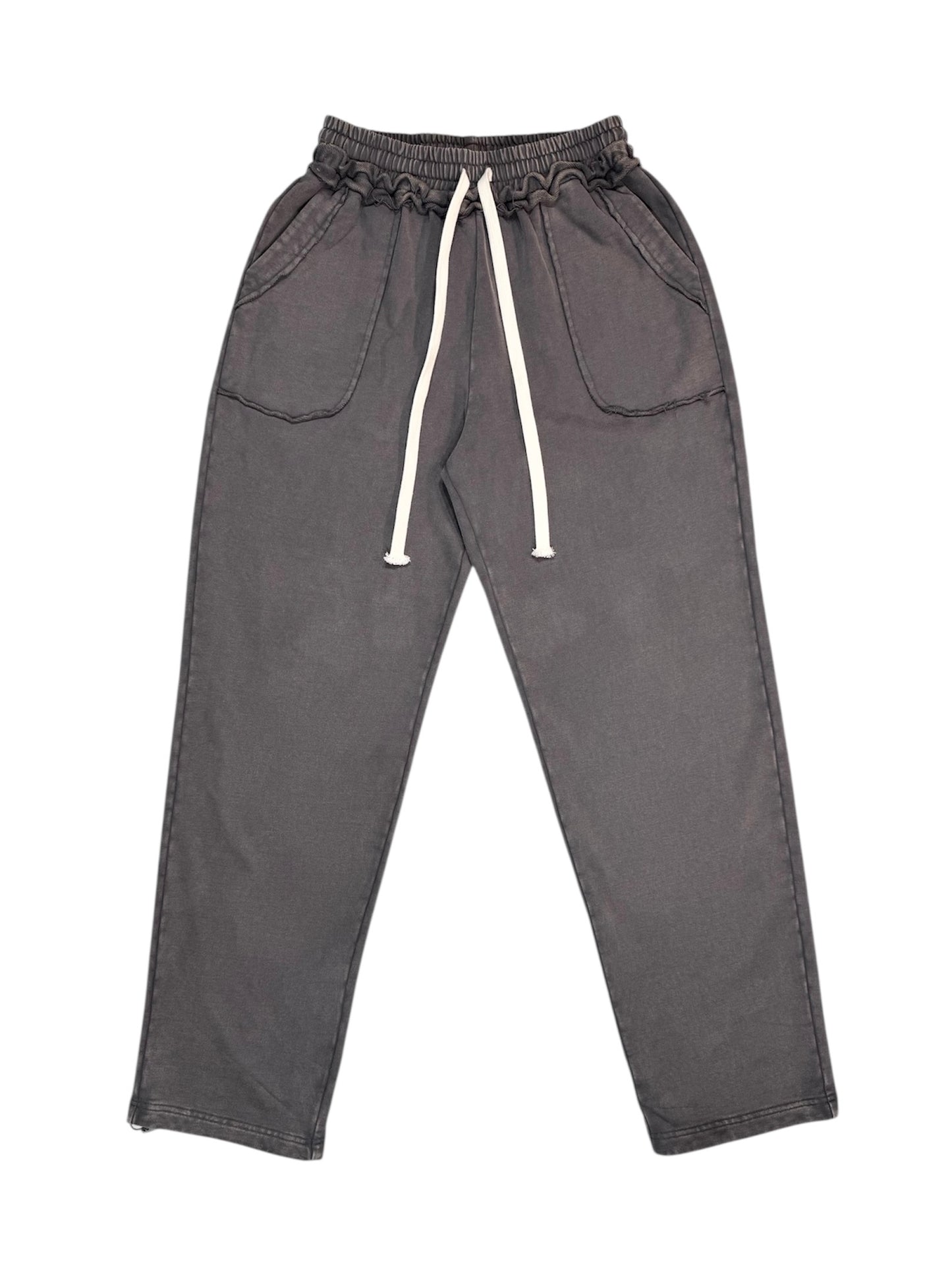 WASHED SWEAT PANTS black