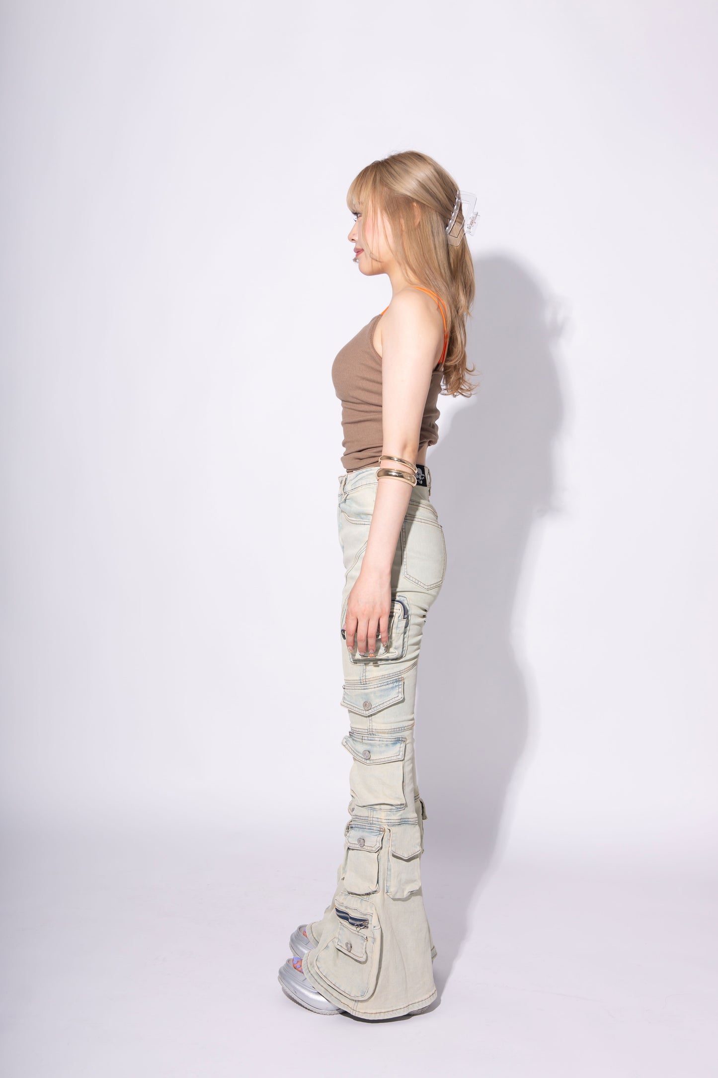 POCKET FLARE DENIM wash