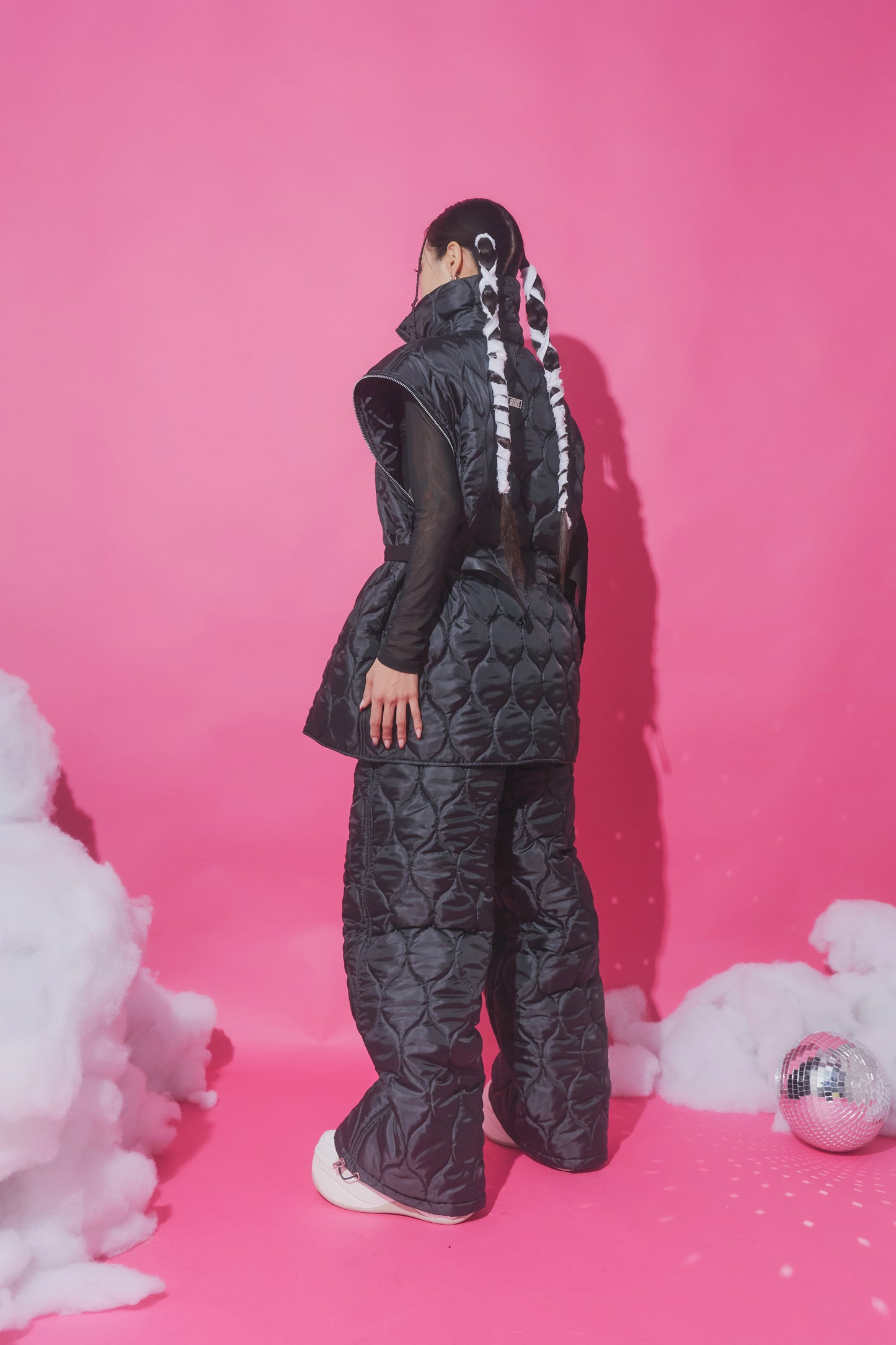 QUILTING 2WAY OUTER black