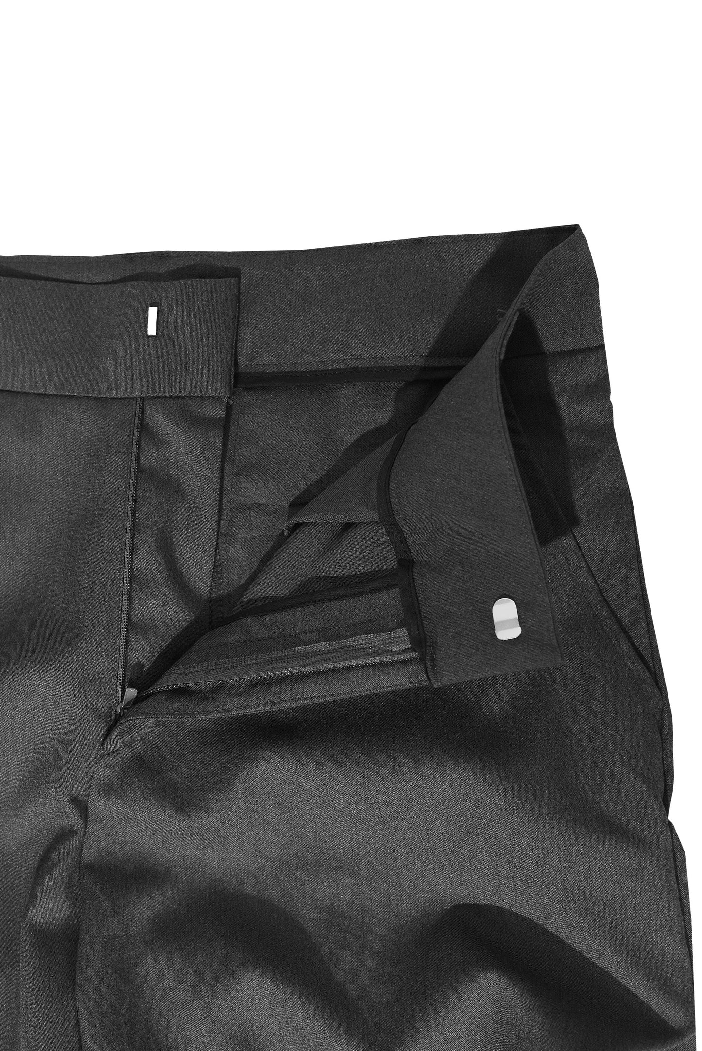 SHIRRING SLACKS PANTS charcoal