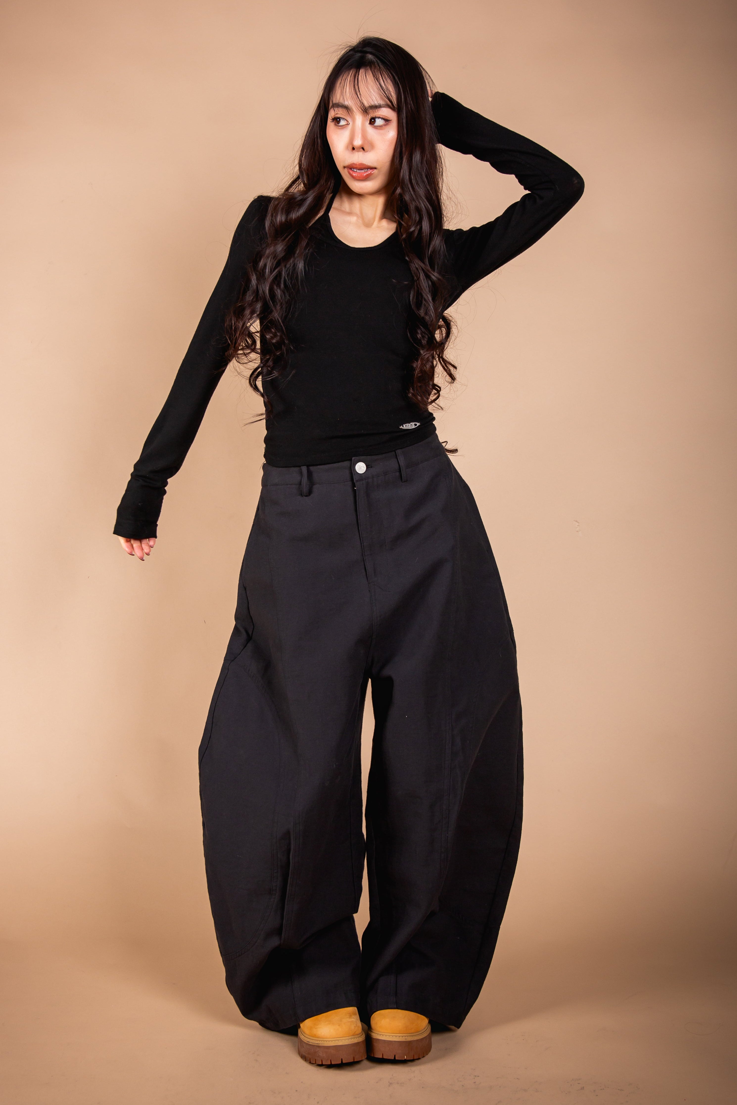 BAGGY PANTS black – 1818