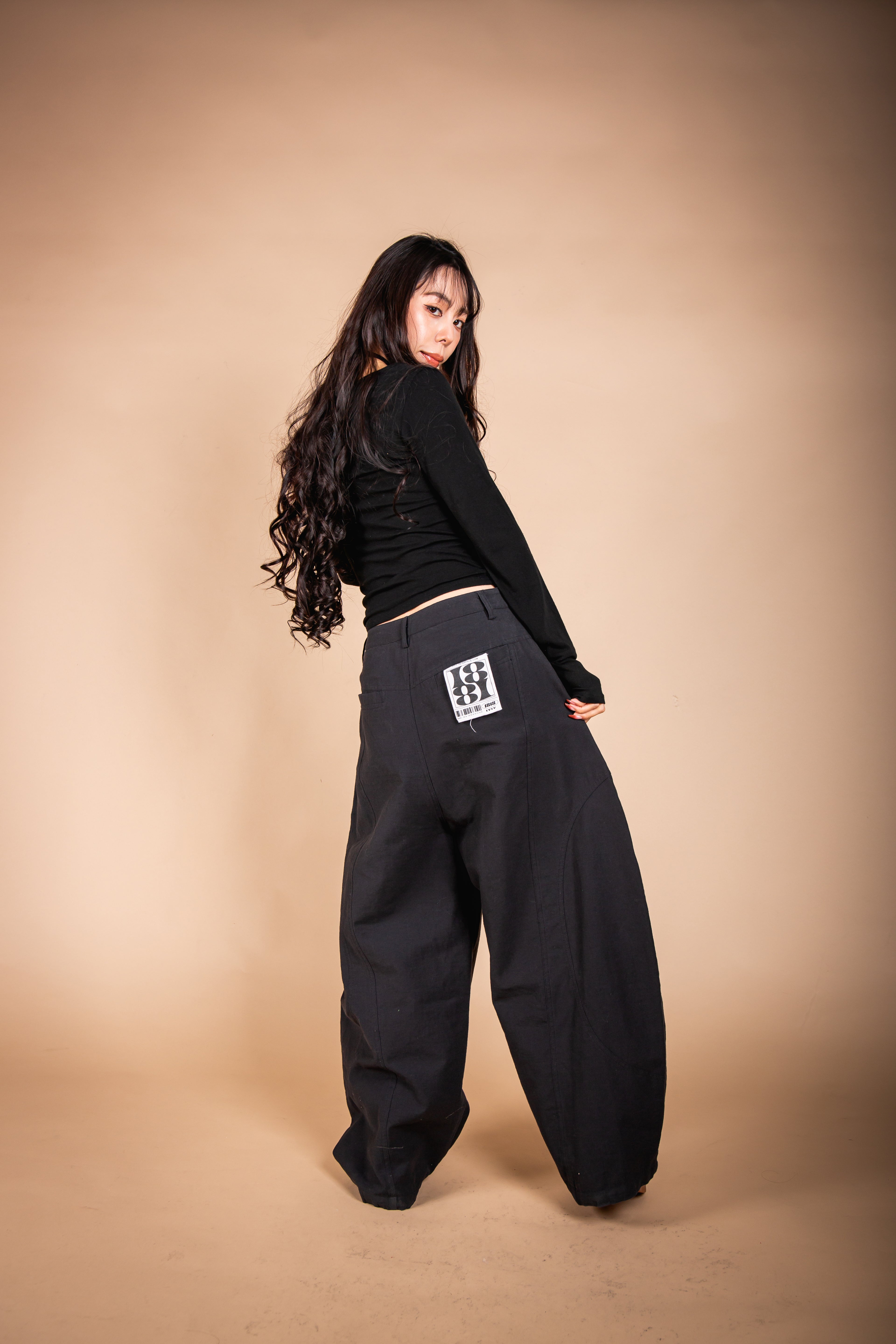 BAGGY PANTS black – 1818
