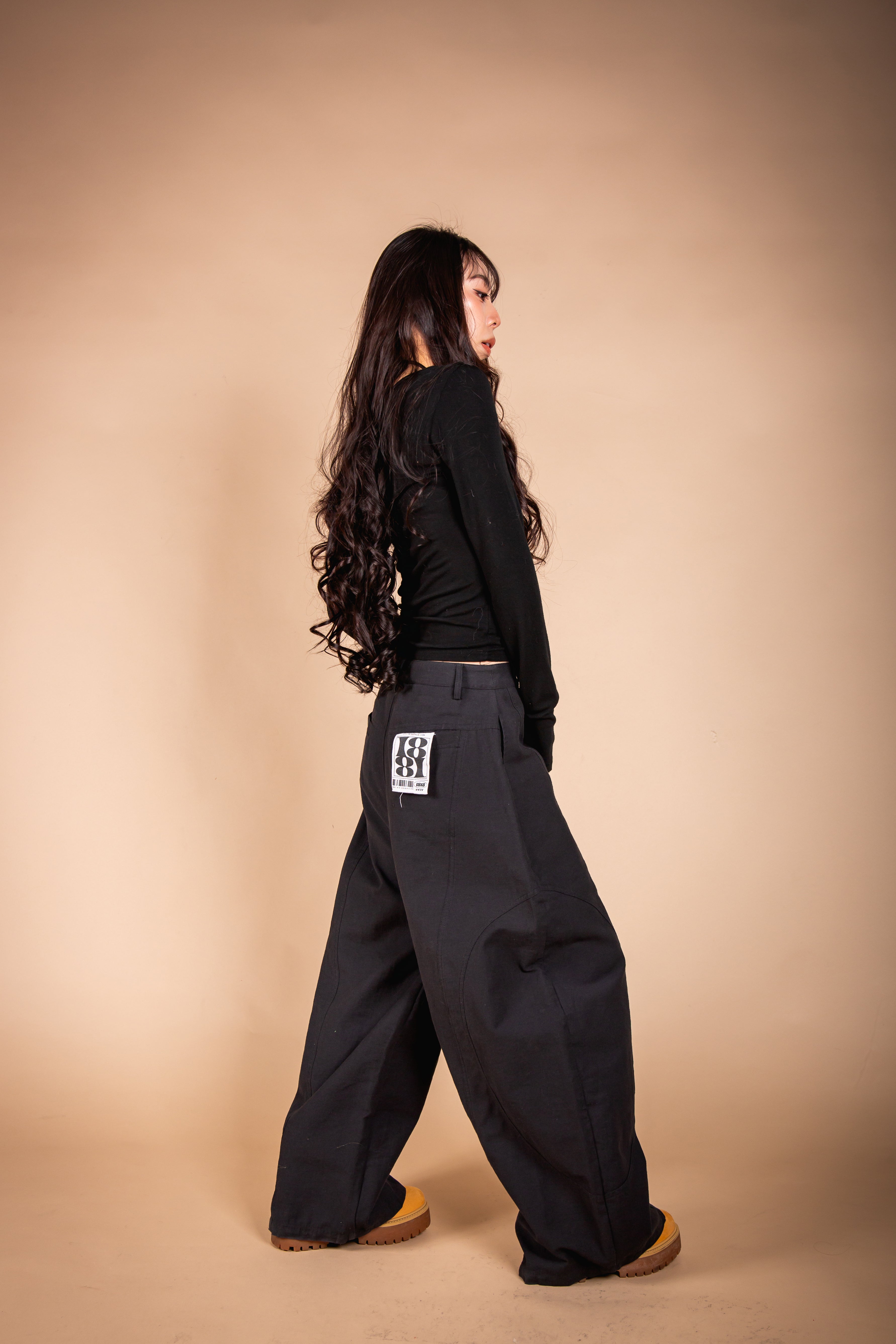 BAGGY PANTS black – 1818