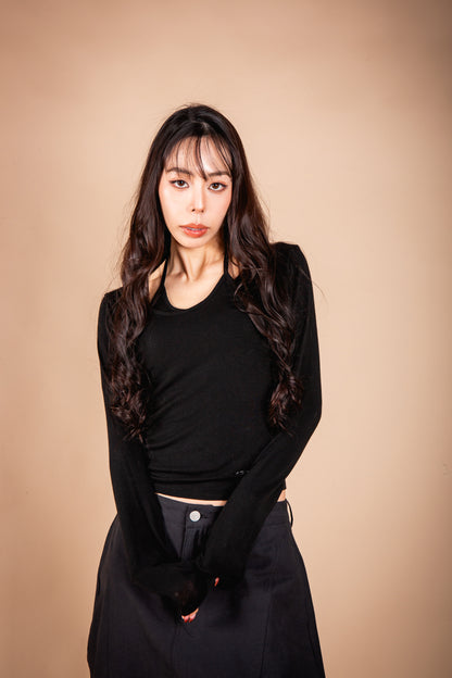 LAYERED CUTSEW black