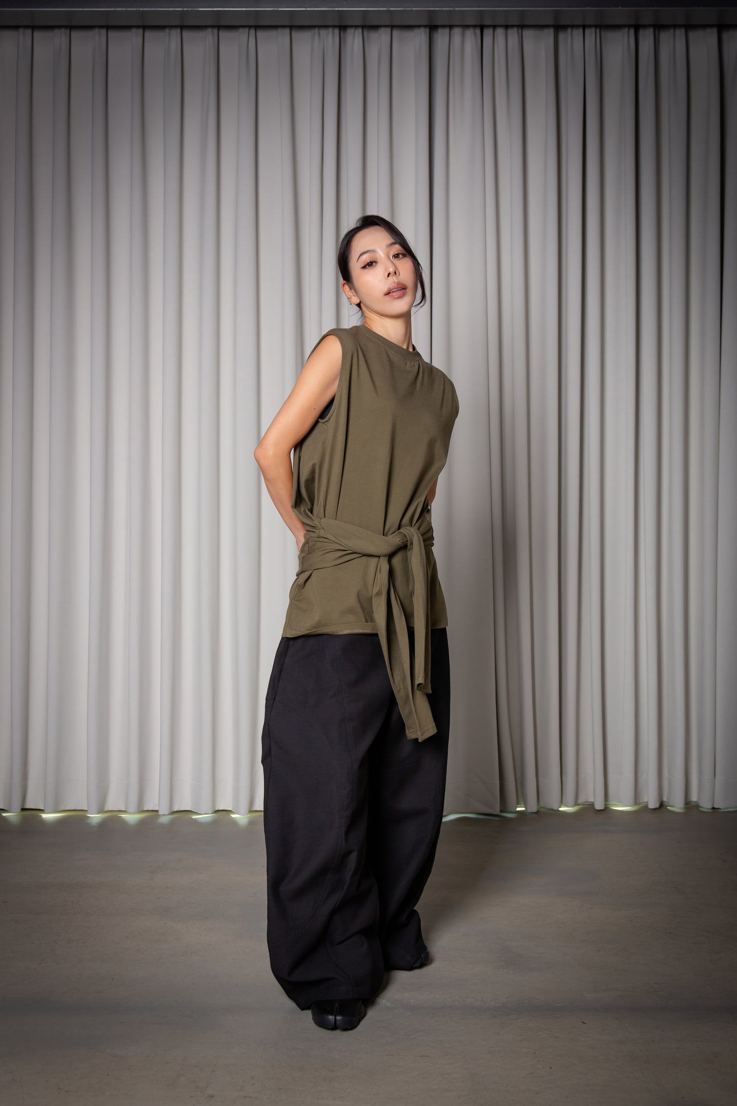 2WAY TANKTOP khaki