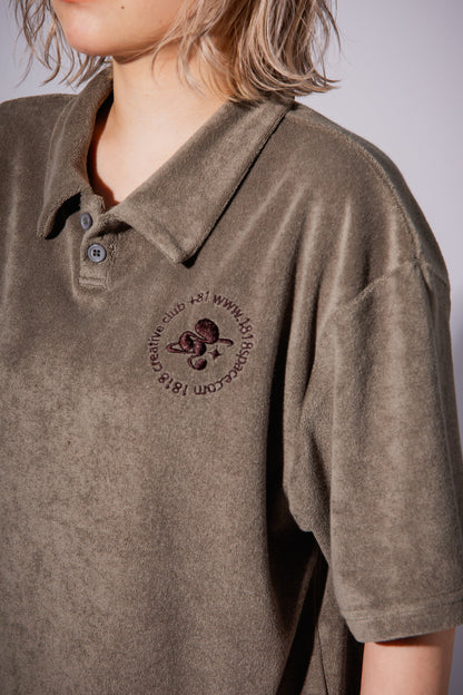 PILE POLO SHIRT khaki