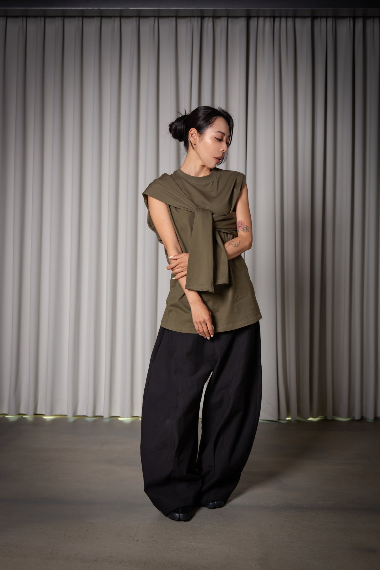 2WAY TANKTOP khaki