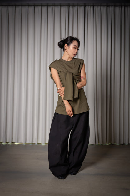 2WAY TANKTOP khaki
